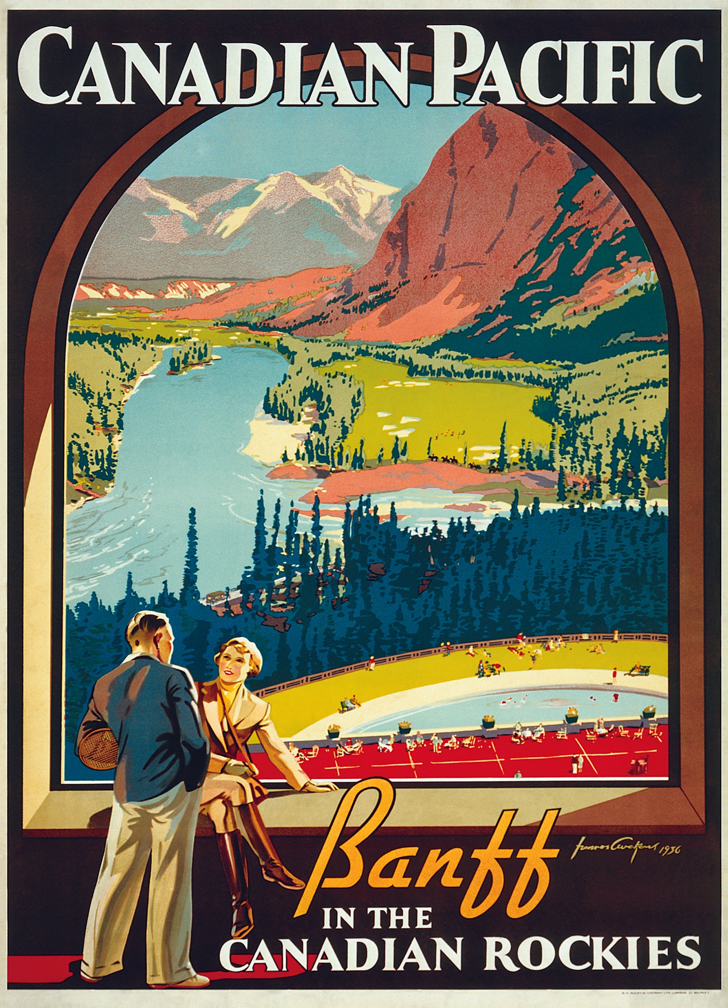 Banff in the Canadian Rockies Canadian Pacific Rail 1000 Piece Puzzle - Online Only