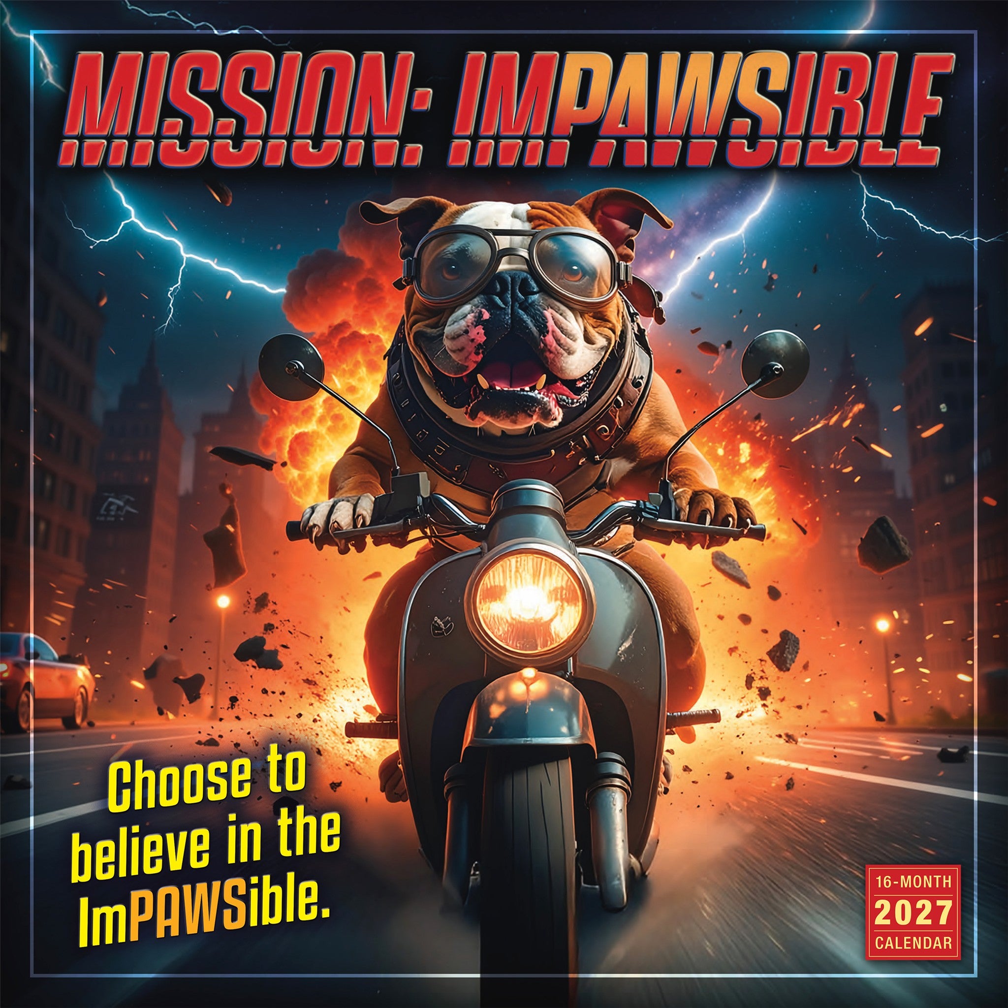 Mission ImPAWSible 2027 Wall Calendar