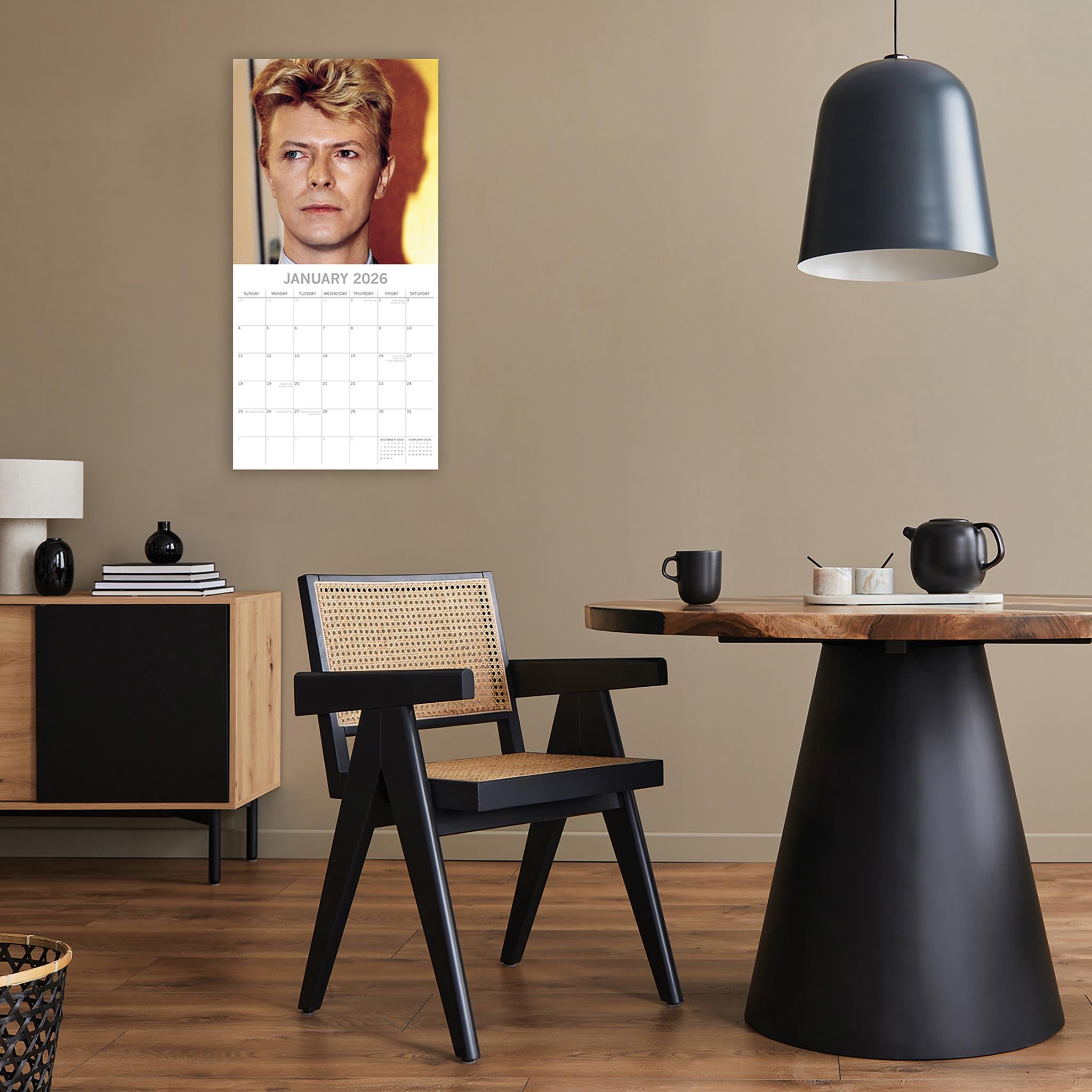Calendrier mural David Bowie 2026
