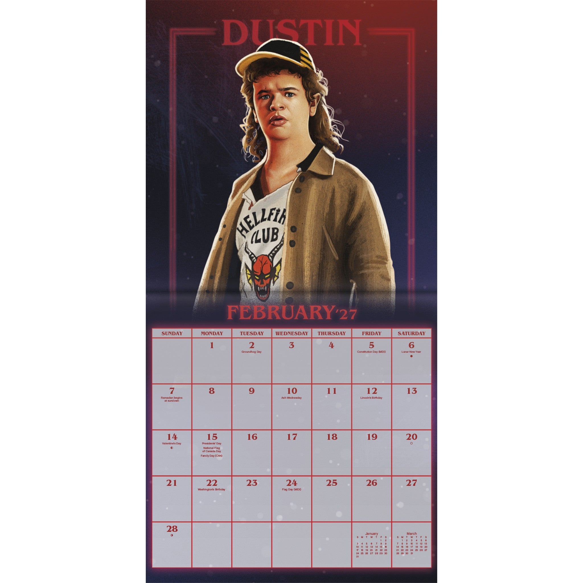 Mini Calendrier Stranger Things 2027