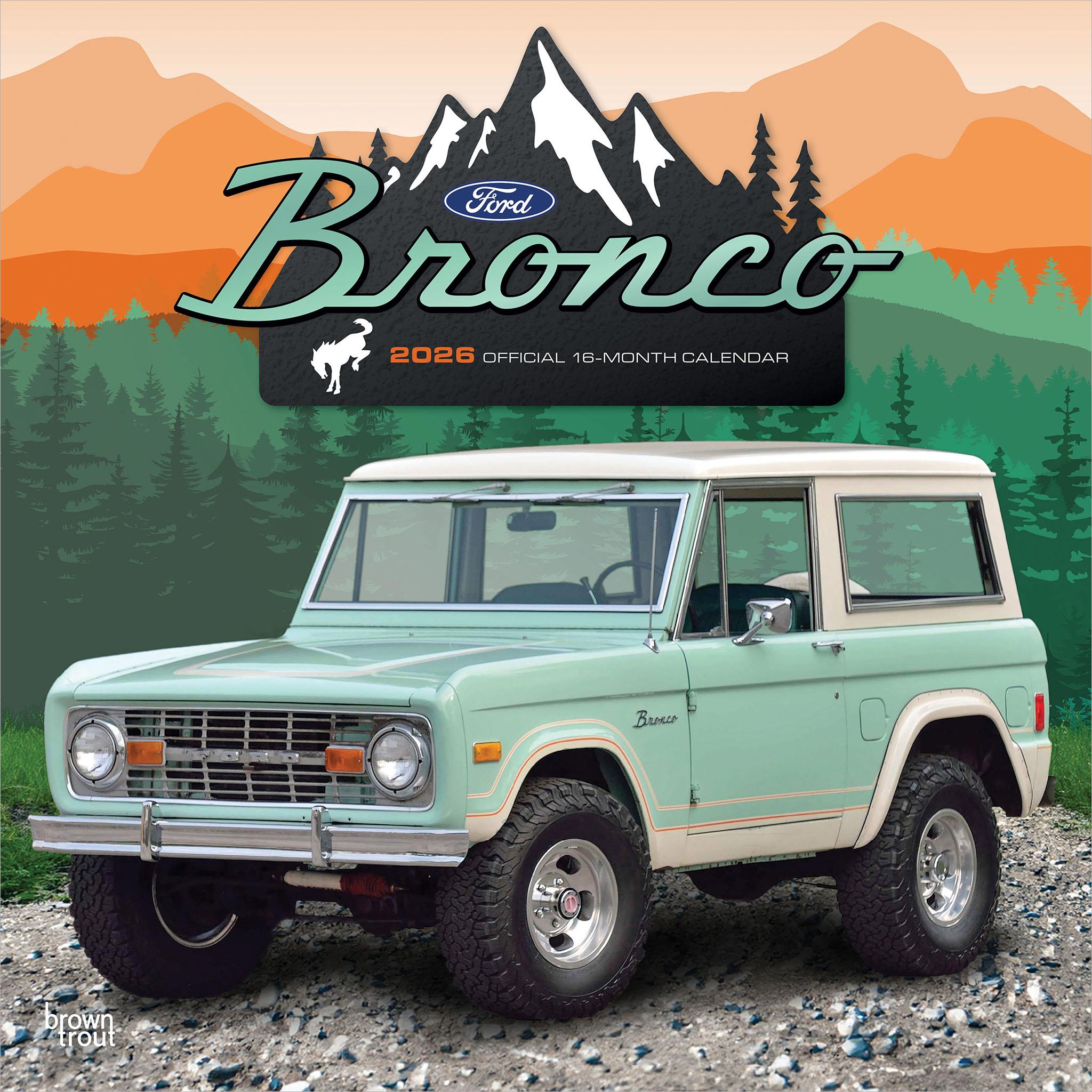 Calendrier mural Ford Bronco 2026