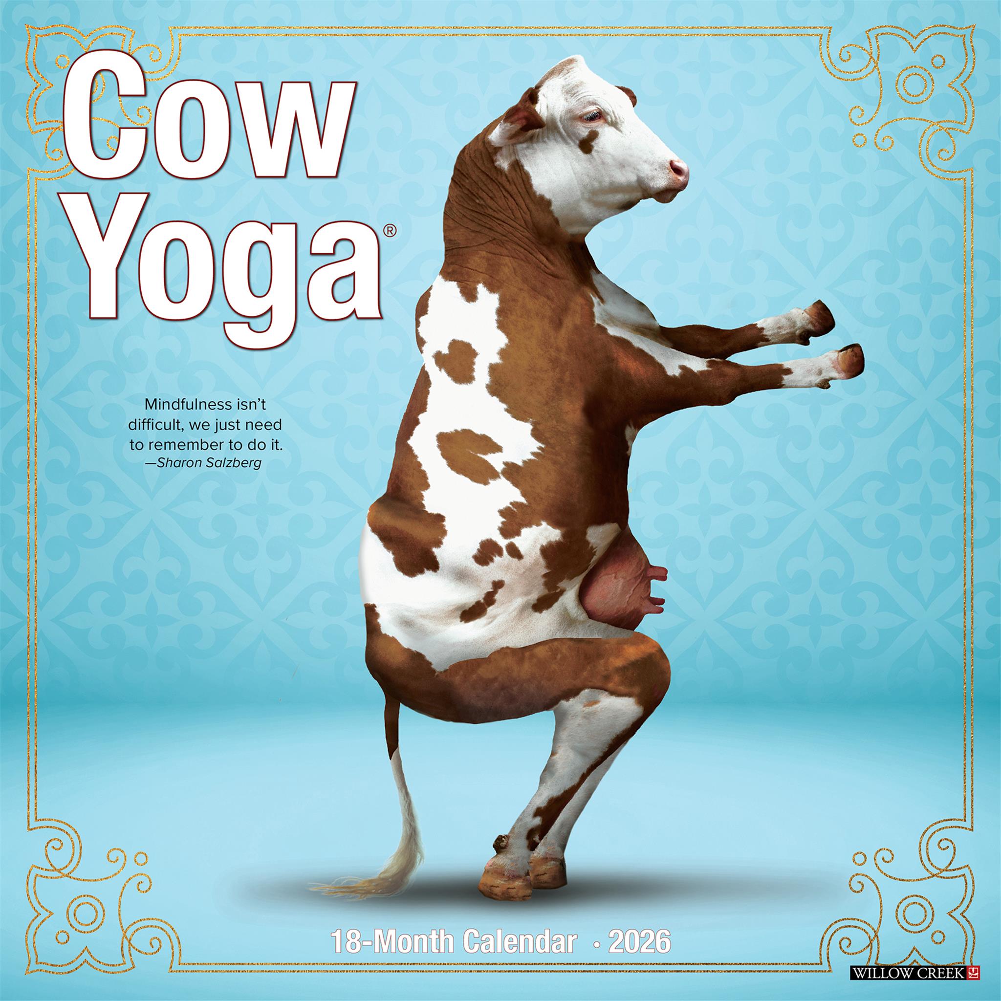 Calendrier mural Cow Yoga 2026