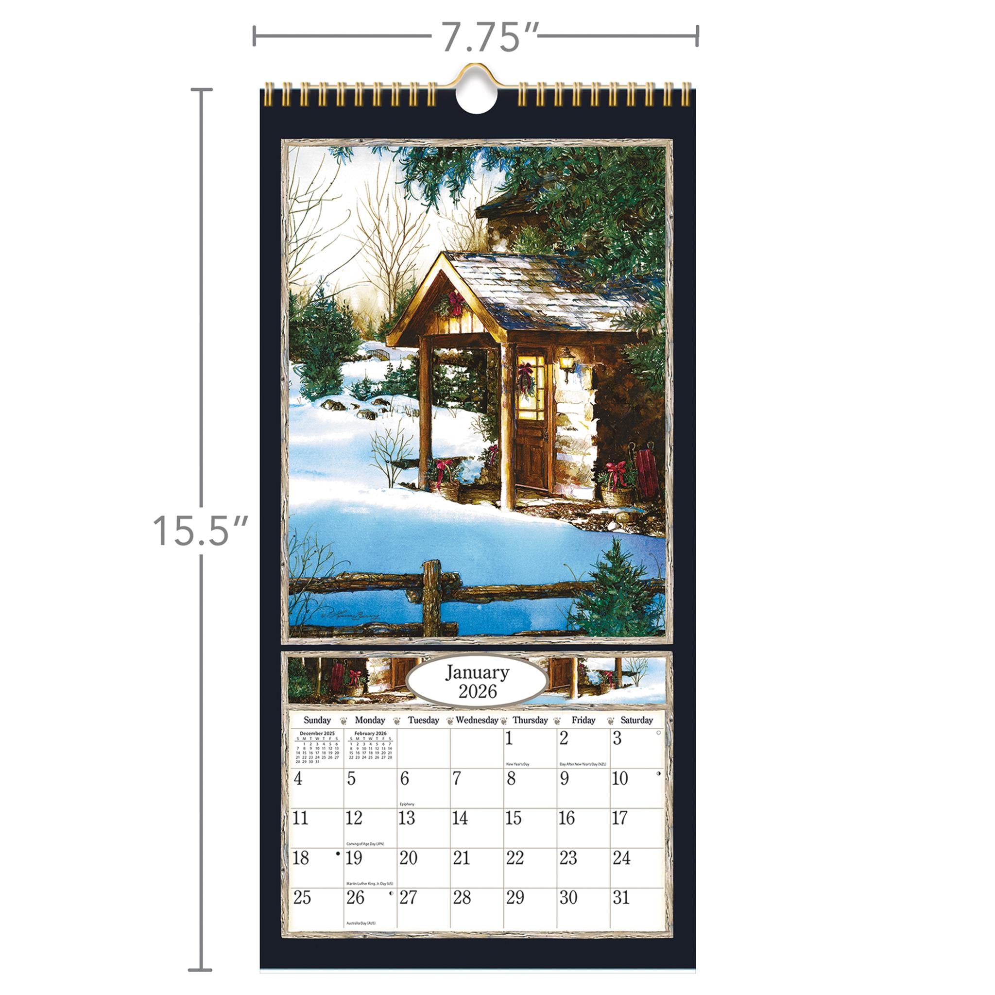 Country Welcome 2026 Slim Calendar - Online Only