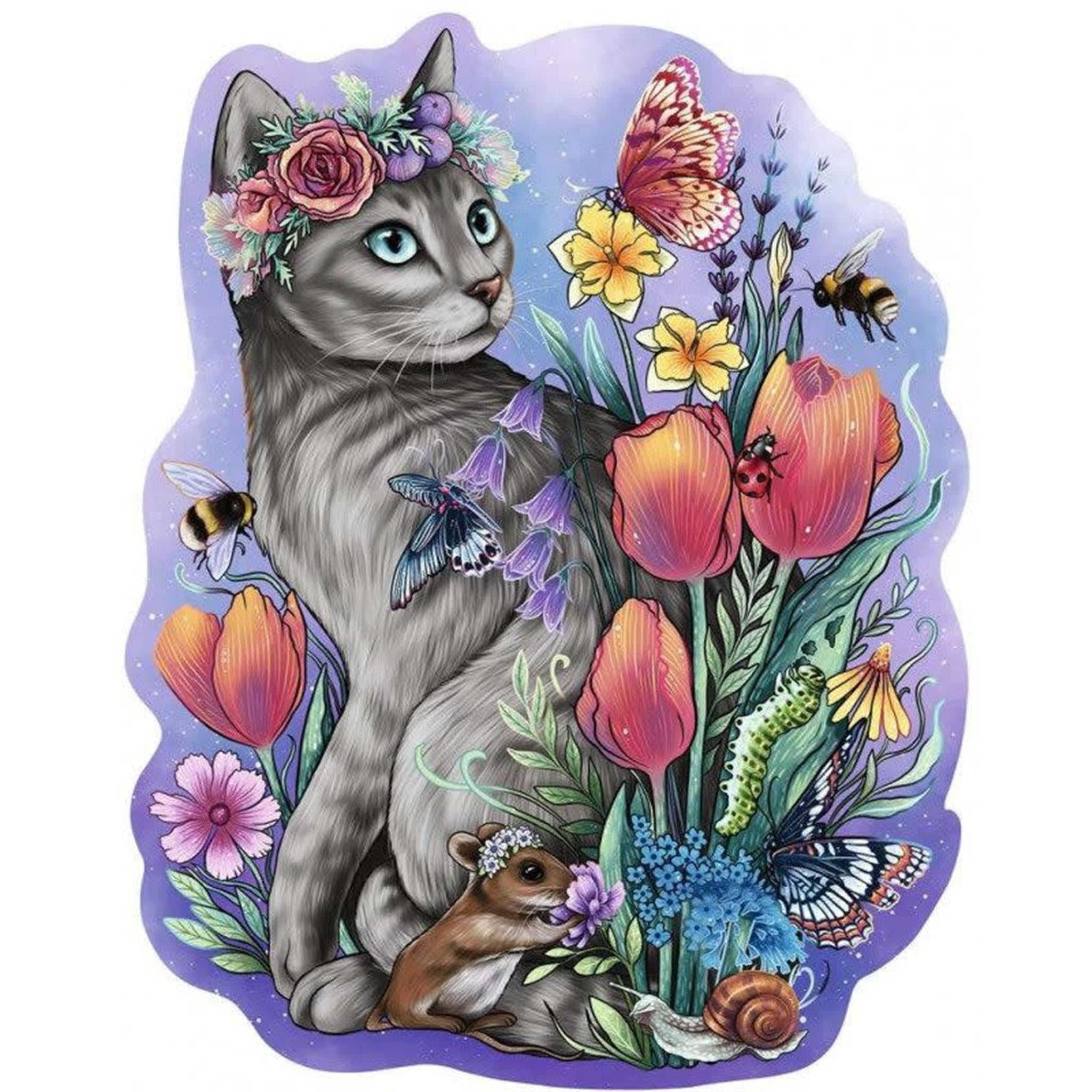 Puzzle en bois Ravensburger « Chat adorable » de 150 pièces