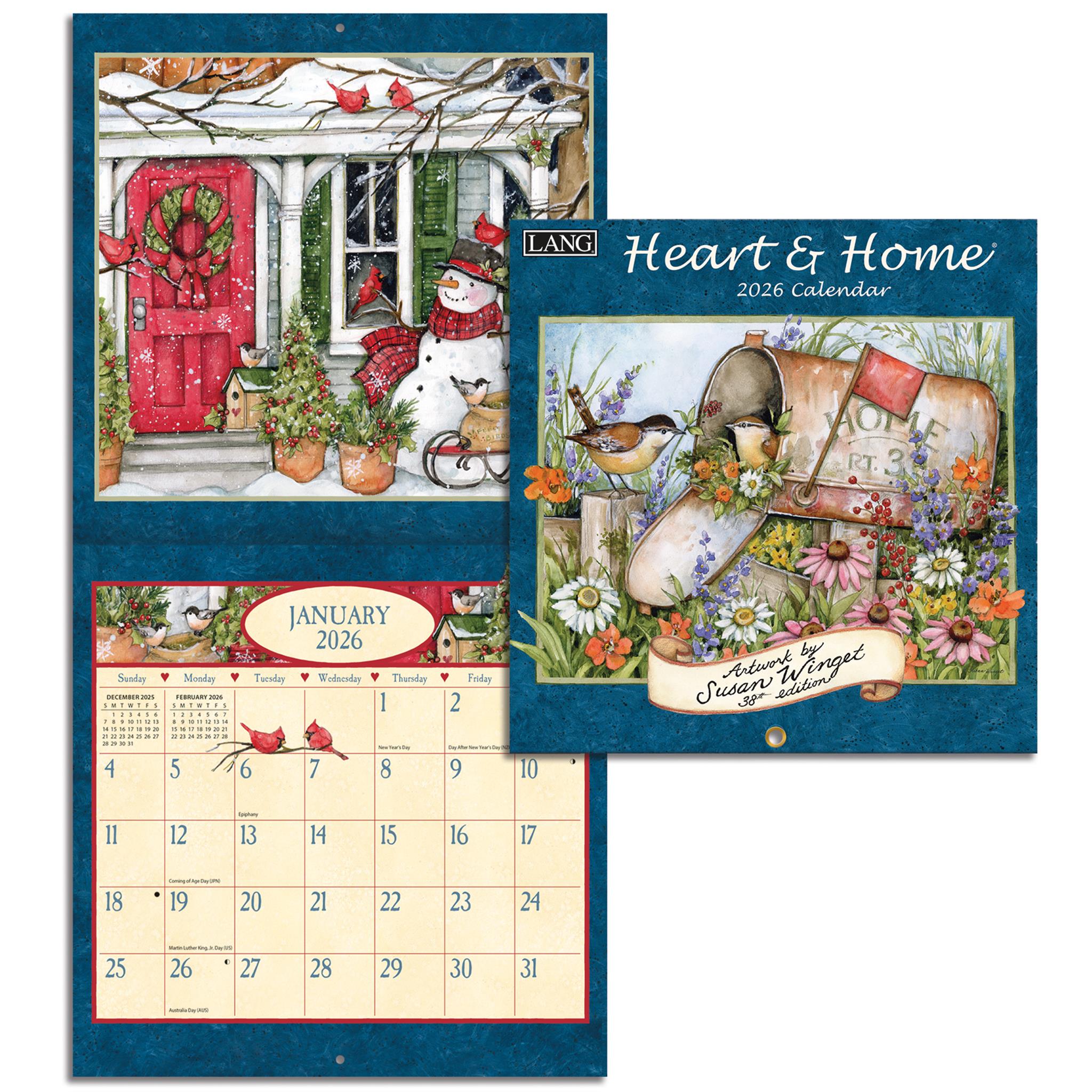 Heart And Home 2026 Mini Calendar - Online Only