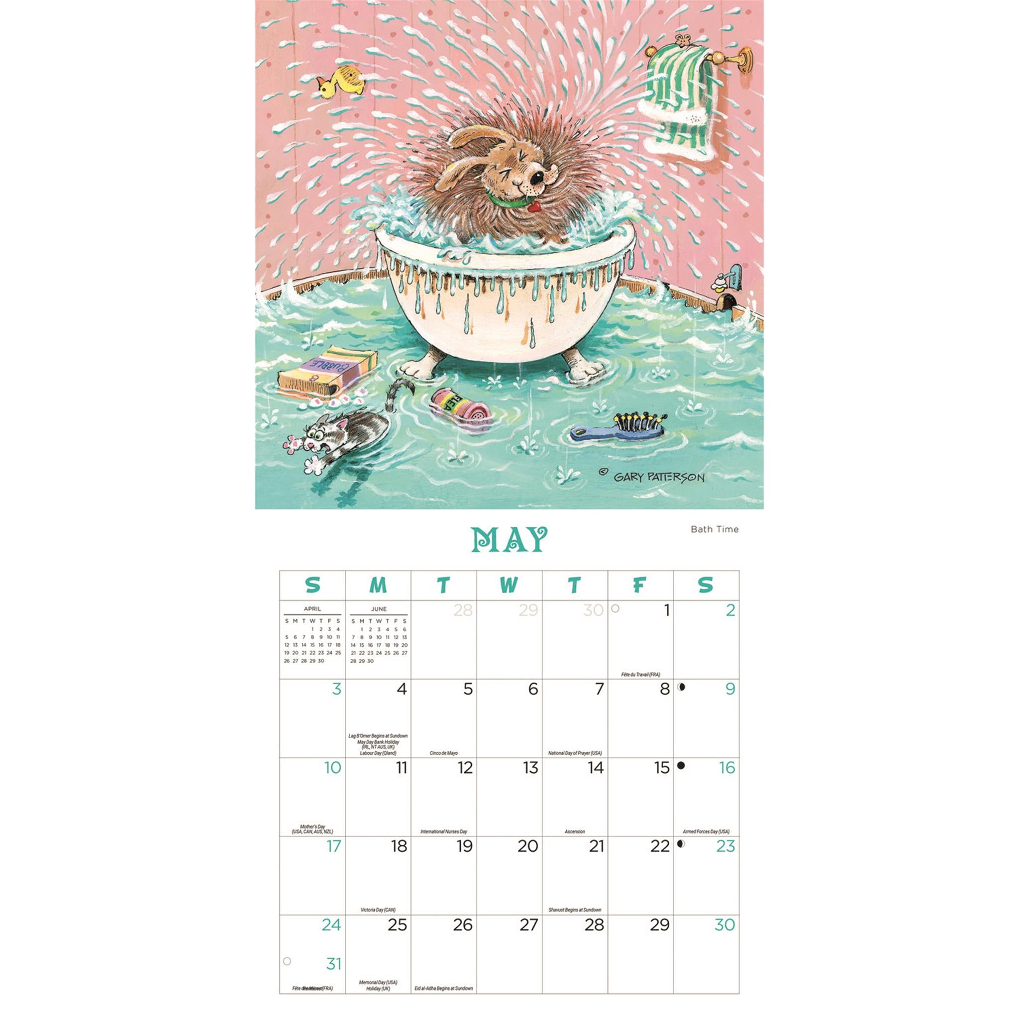 Calendrier magnétique miniature Gary Patterson Dogs 2026