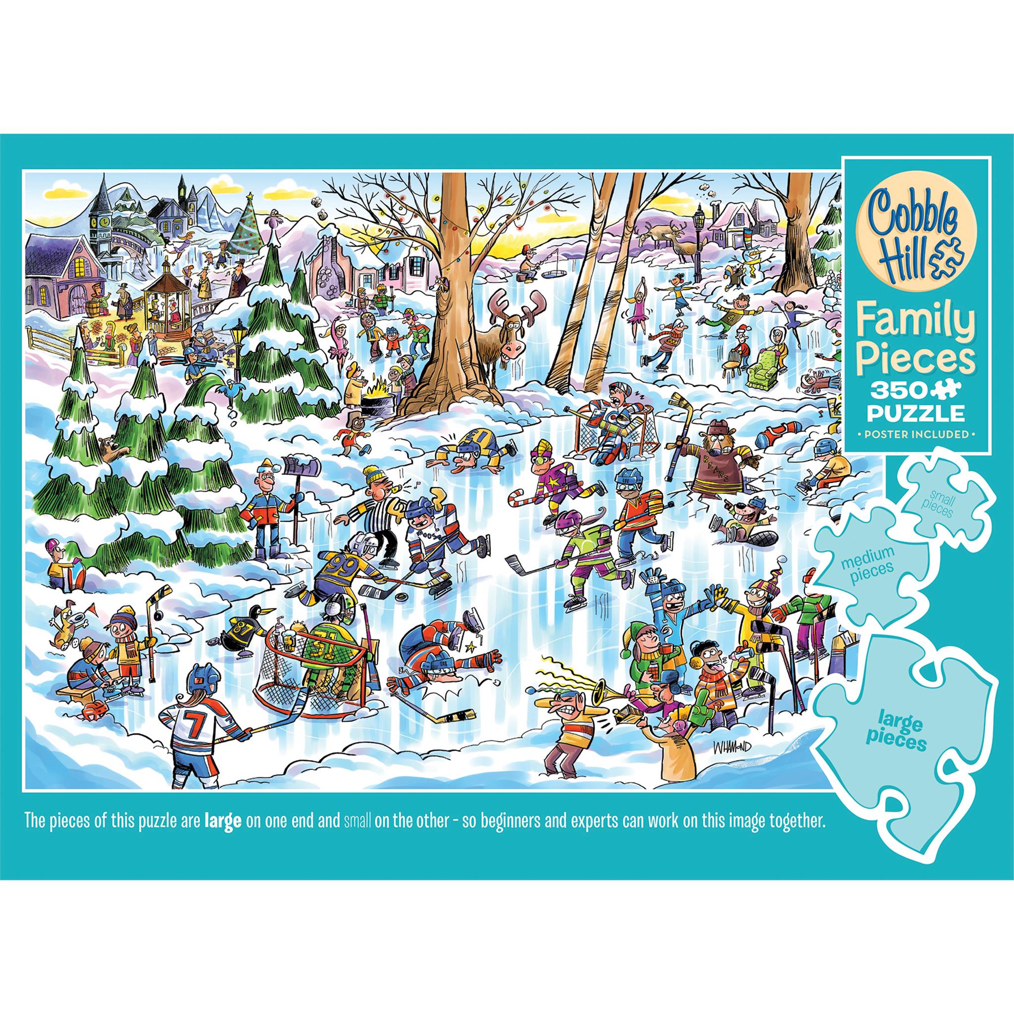 Puzzle de 350 pièces Hockey Town Cobble Hill