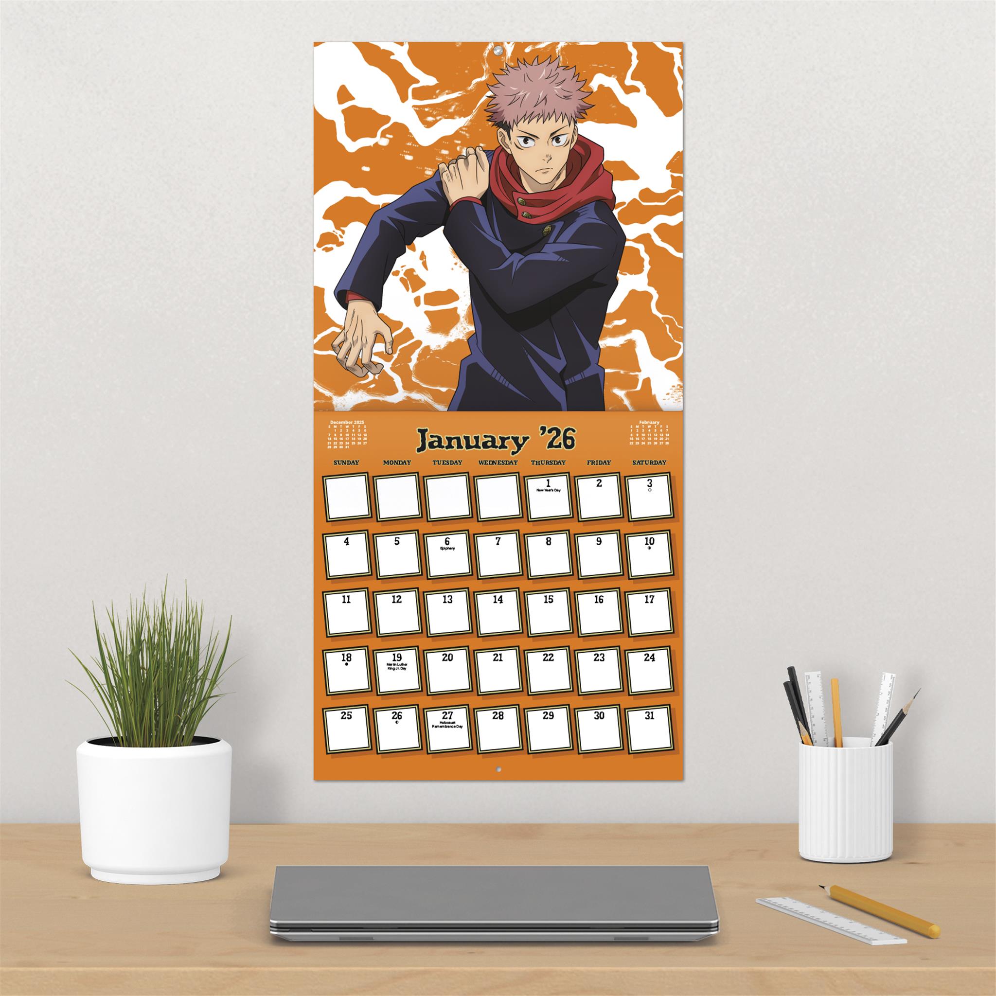 Jujutsu Kaisen 2026 Wall Calendar - Online Only