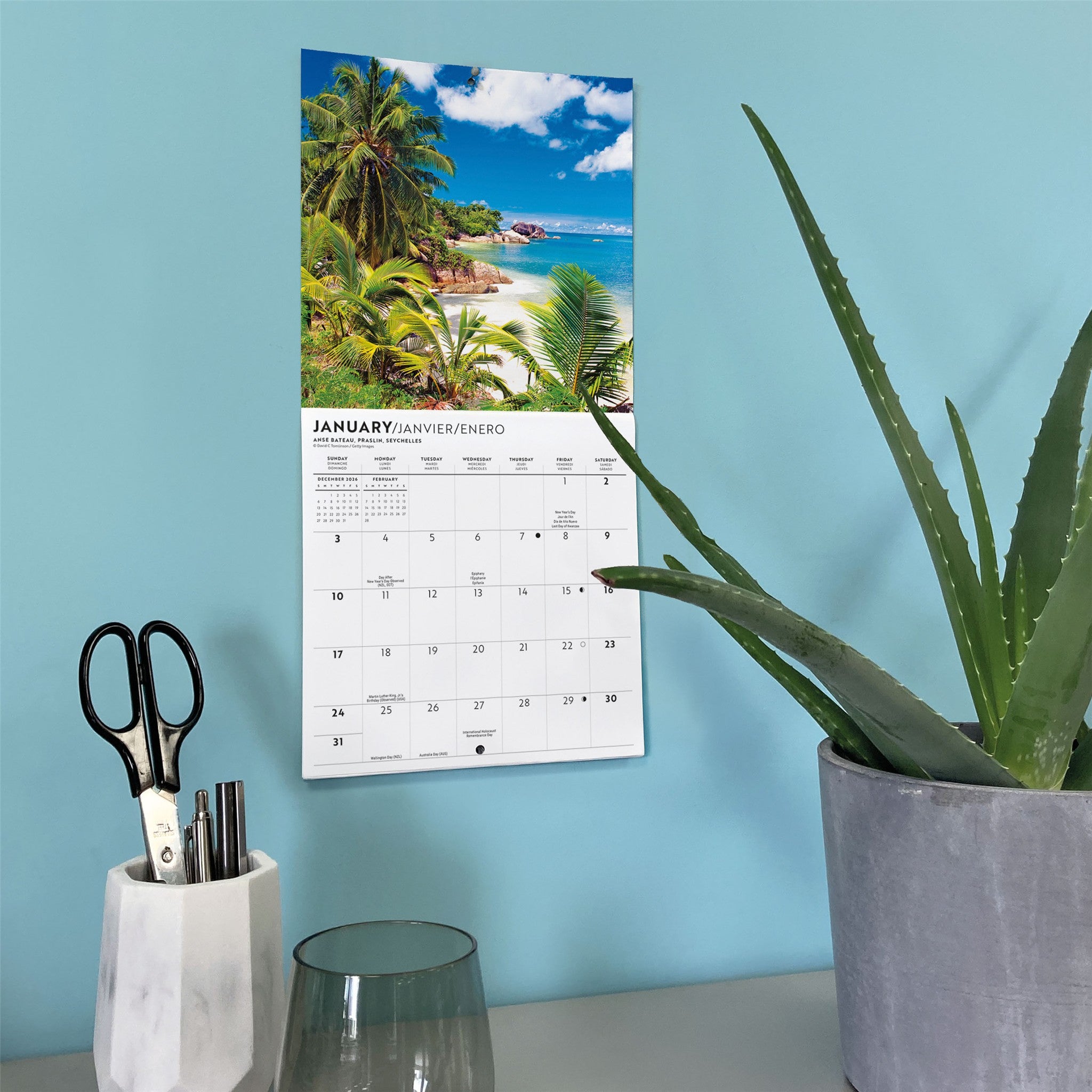 Mini-calendrier Île paradisiaque 2027