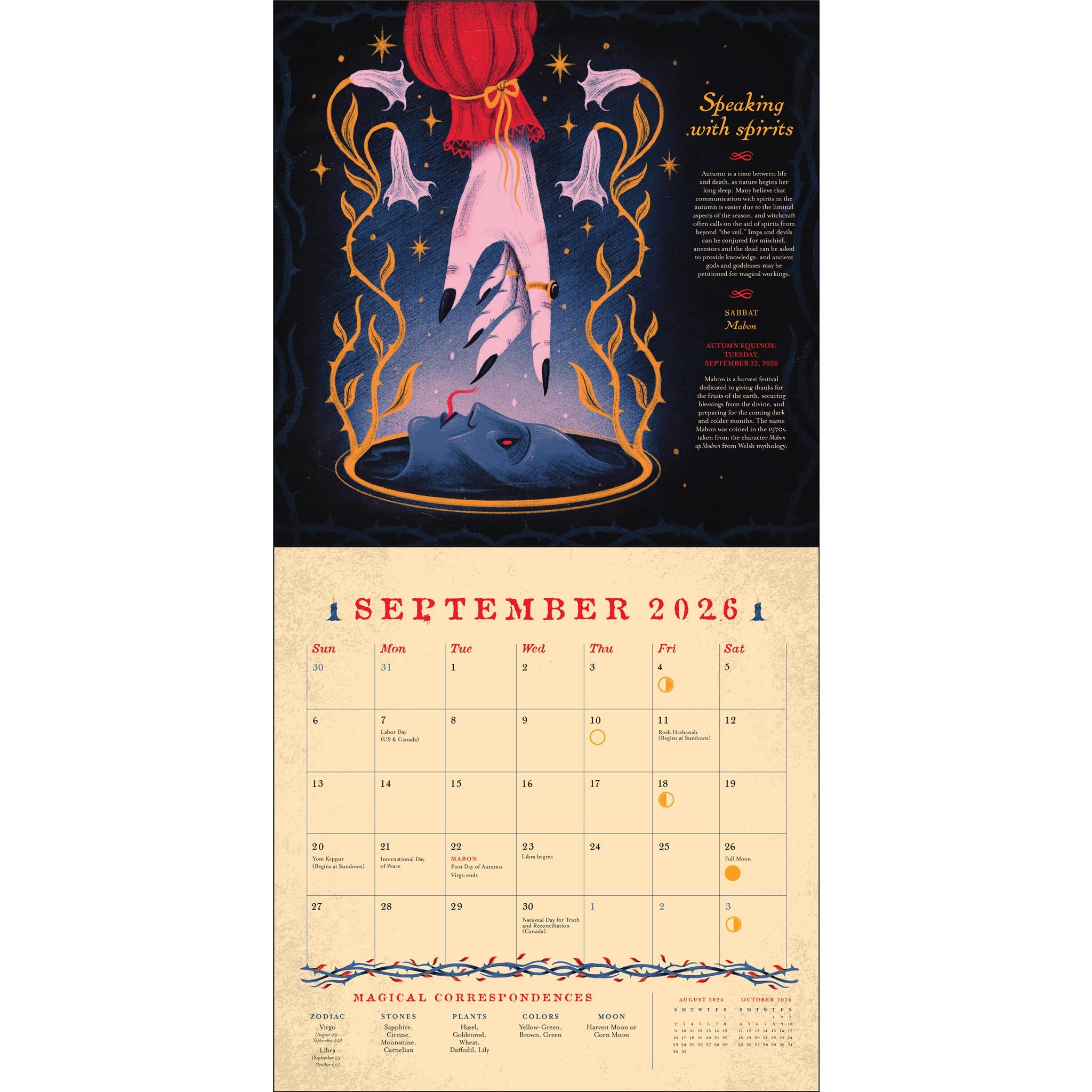 Seasons Of The Witch 2026 Wall Calendar