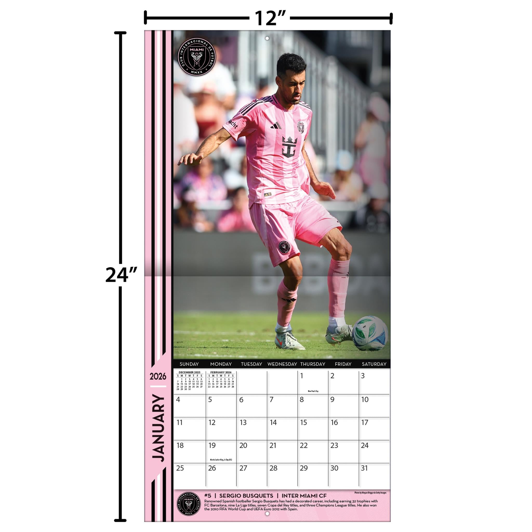 MLS Elite 2026 Wall Calendar