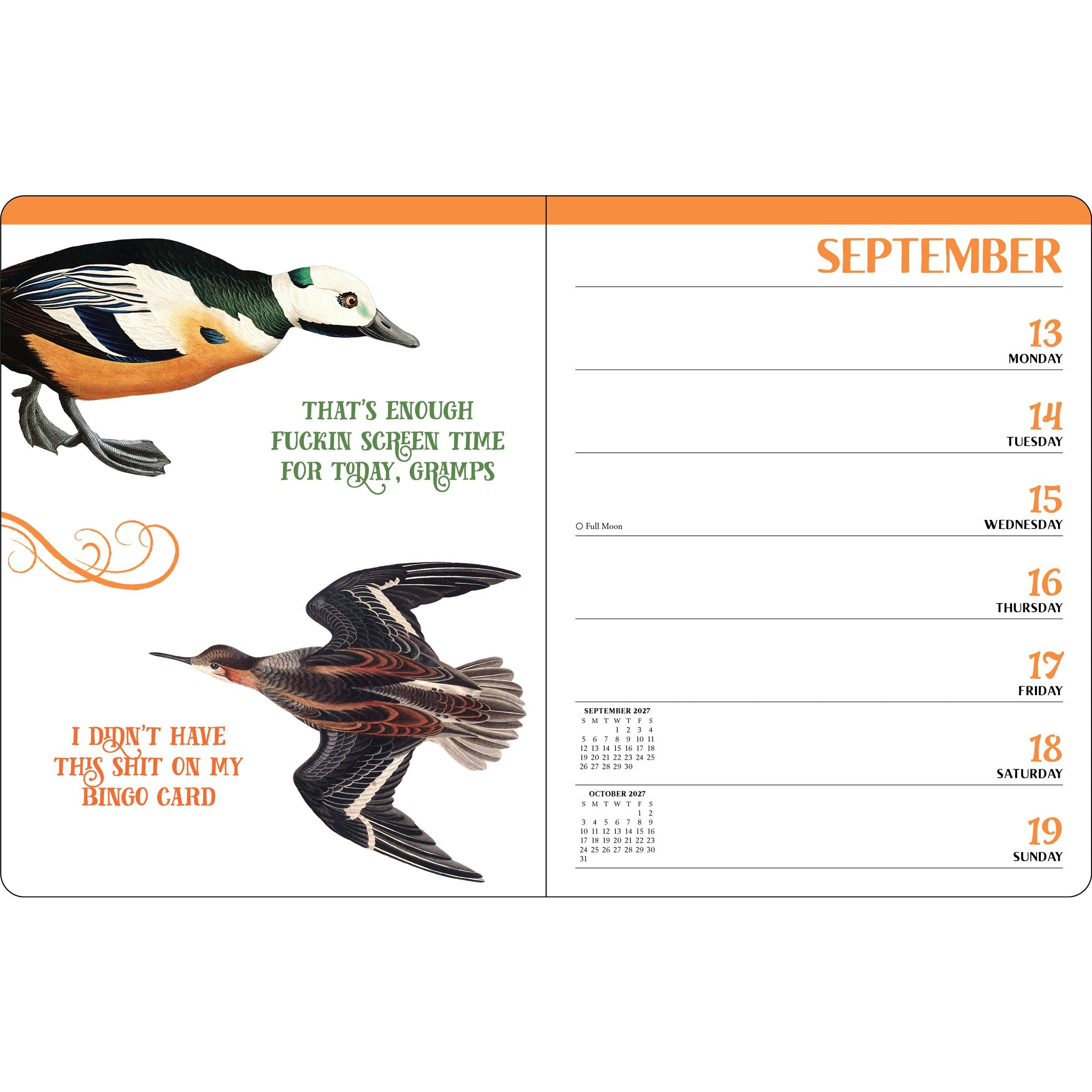 Effin' Birds 2027 Engagement Calendar