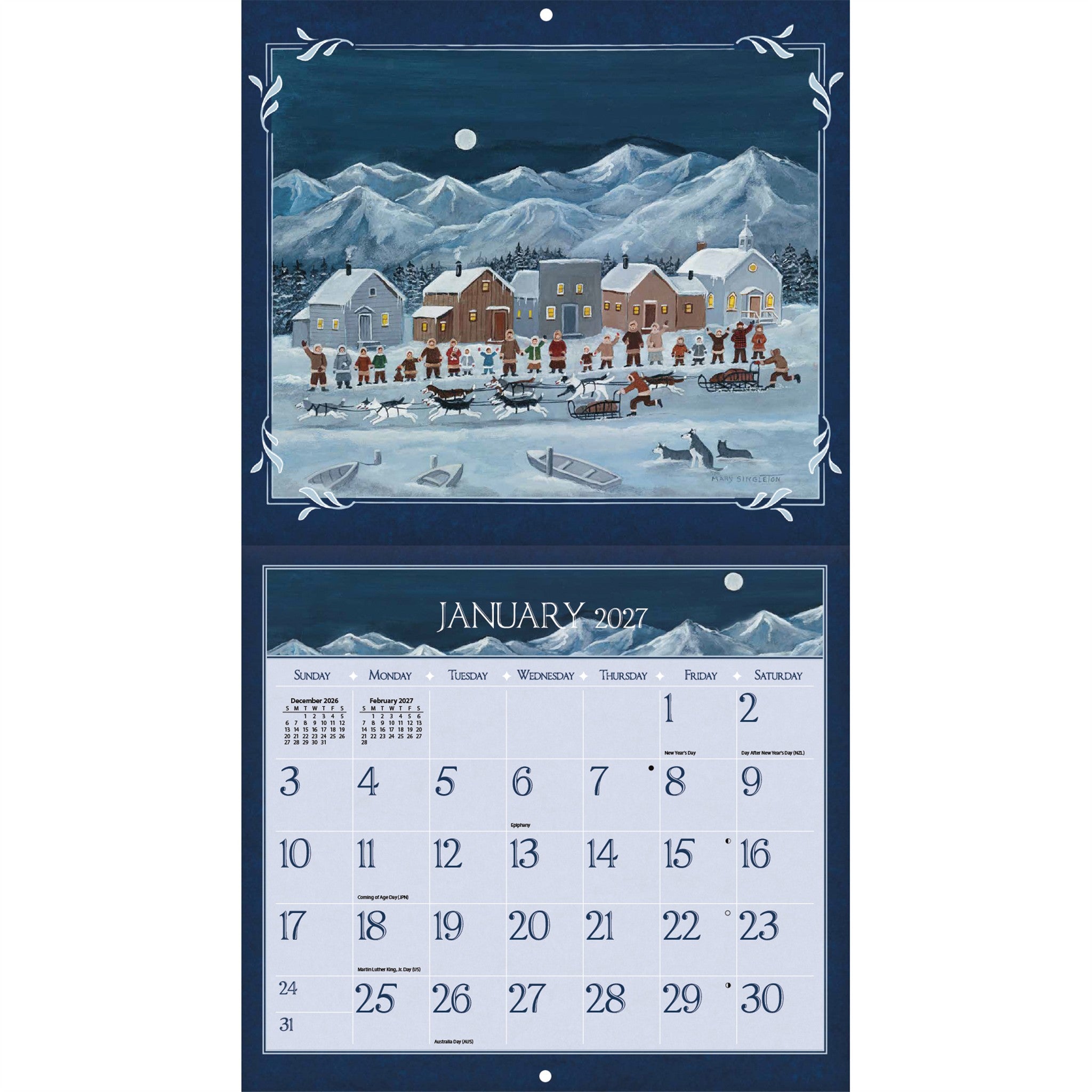 Lang Folk Art Special Edition with Print 2027 Wall Calendar