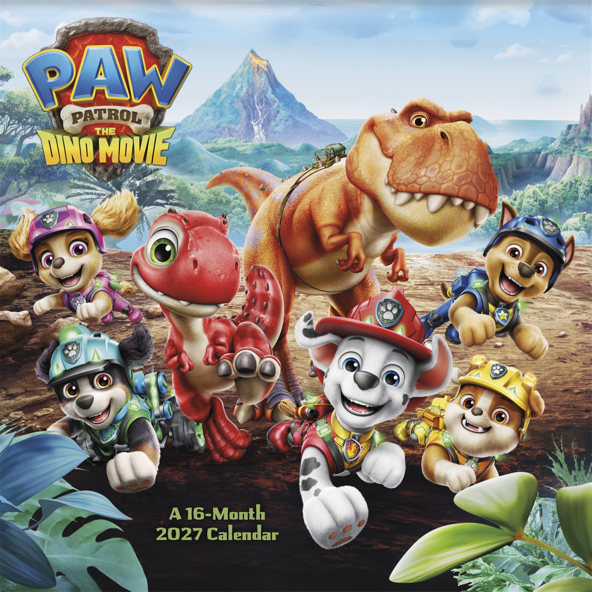 Paw Patrol: The Dino Movie 2027 Wall Calendar