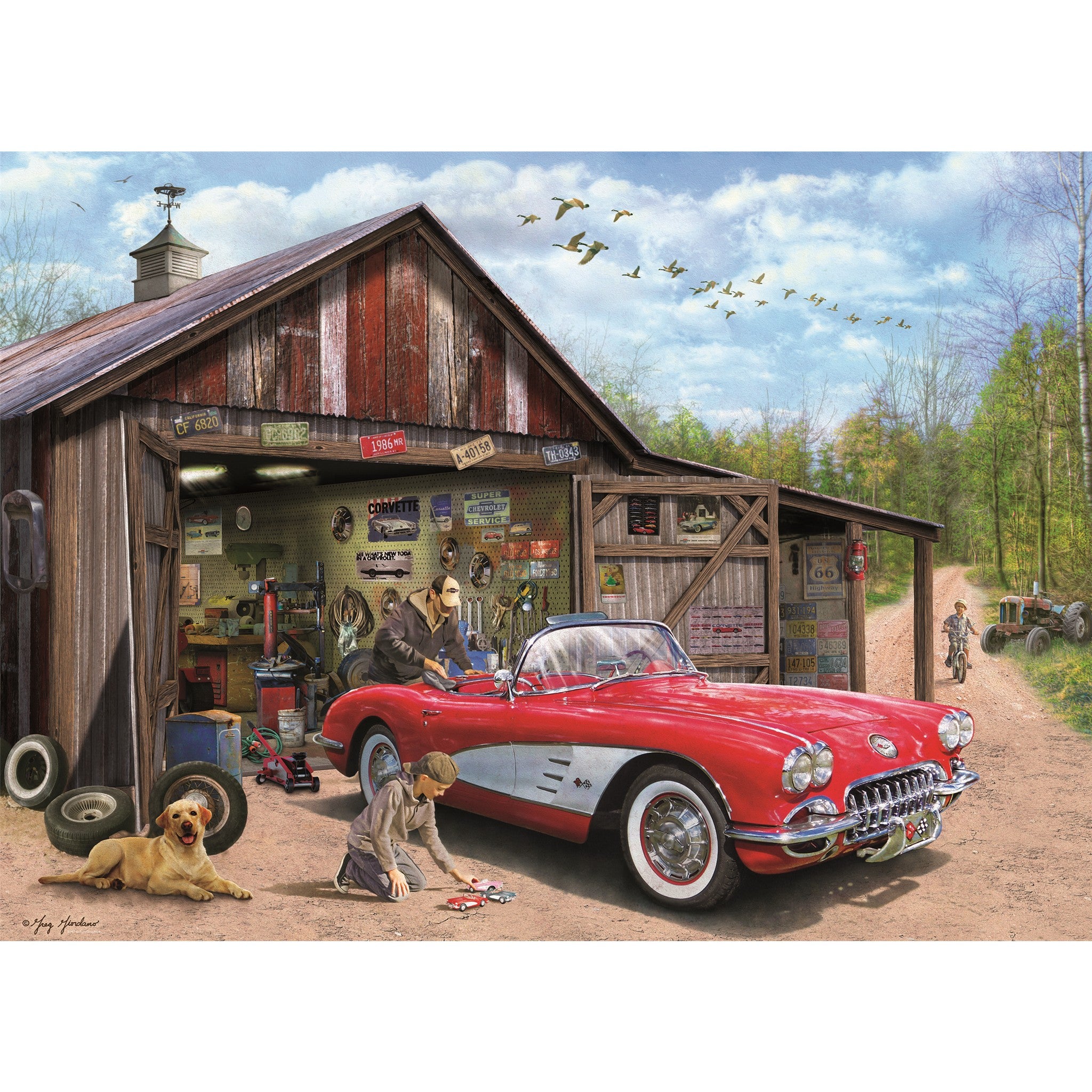 Puzzle de 1000 pièces sorti du rangement