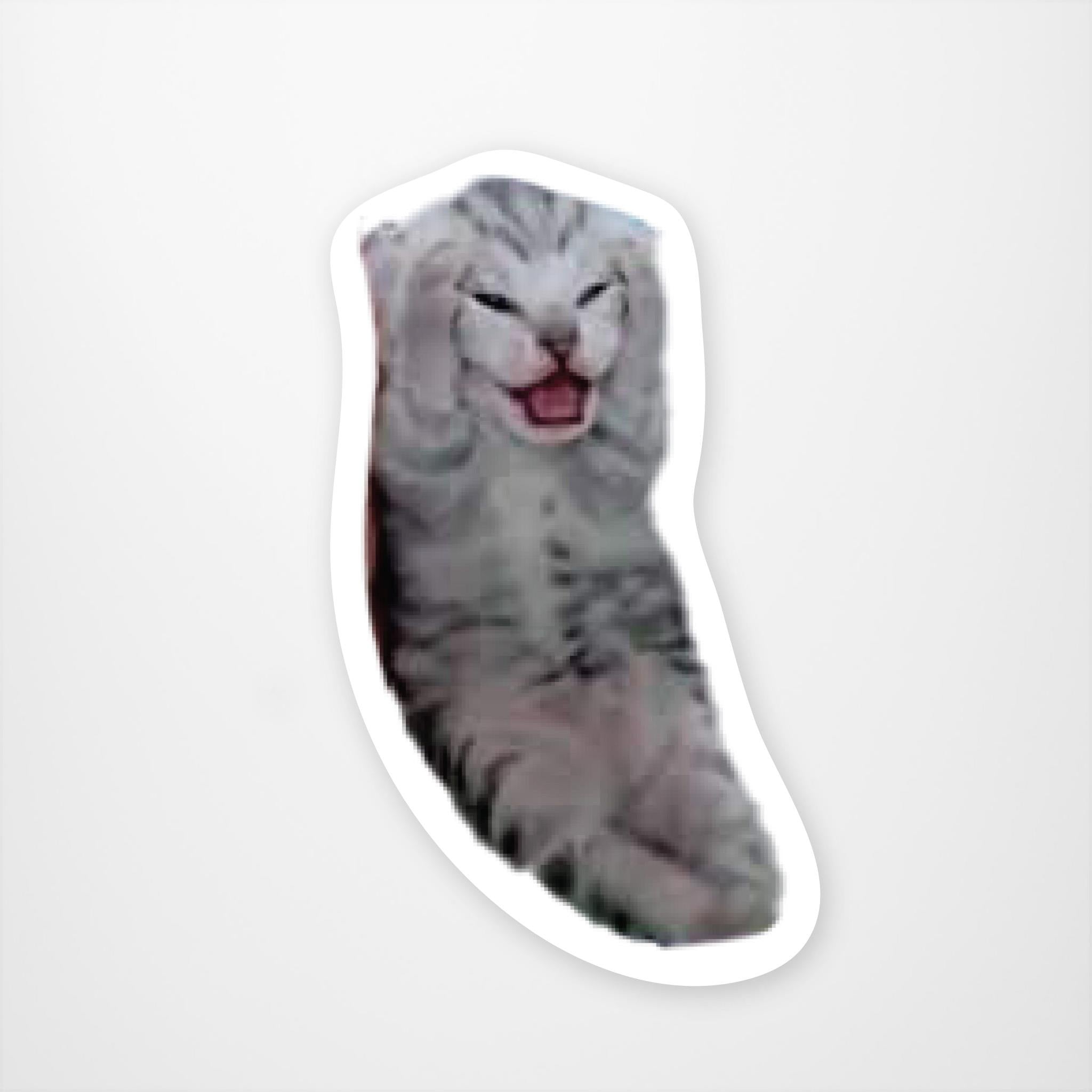 Autocollant vinyle Chat Crise existentielle