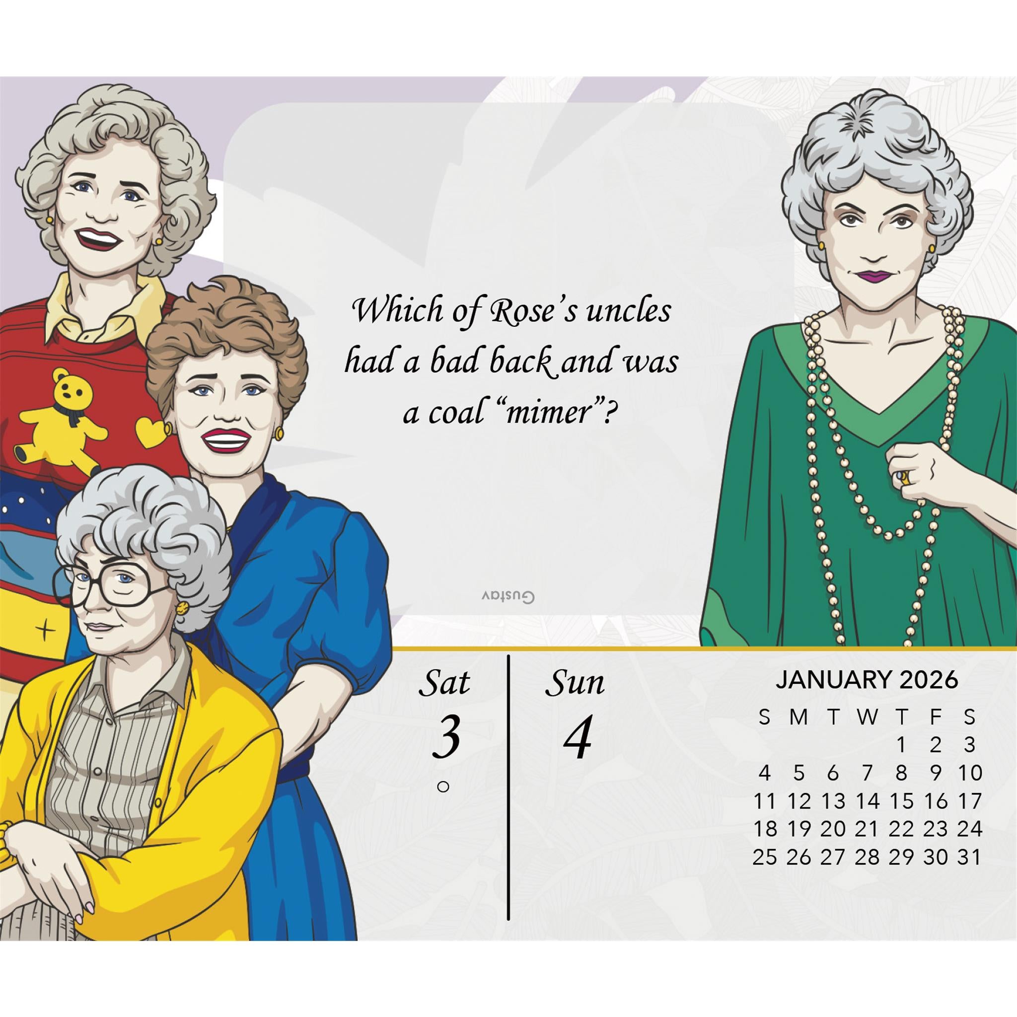 Calendrier Golden Girls 2026