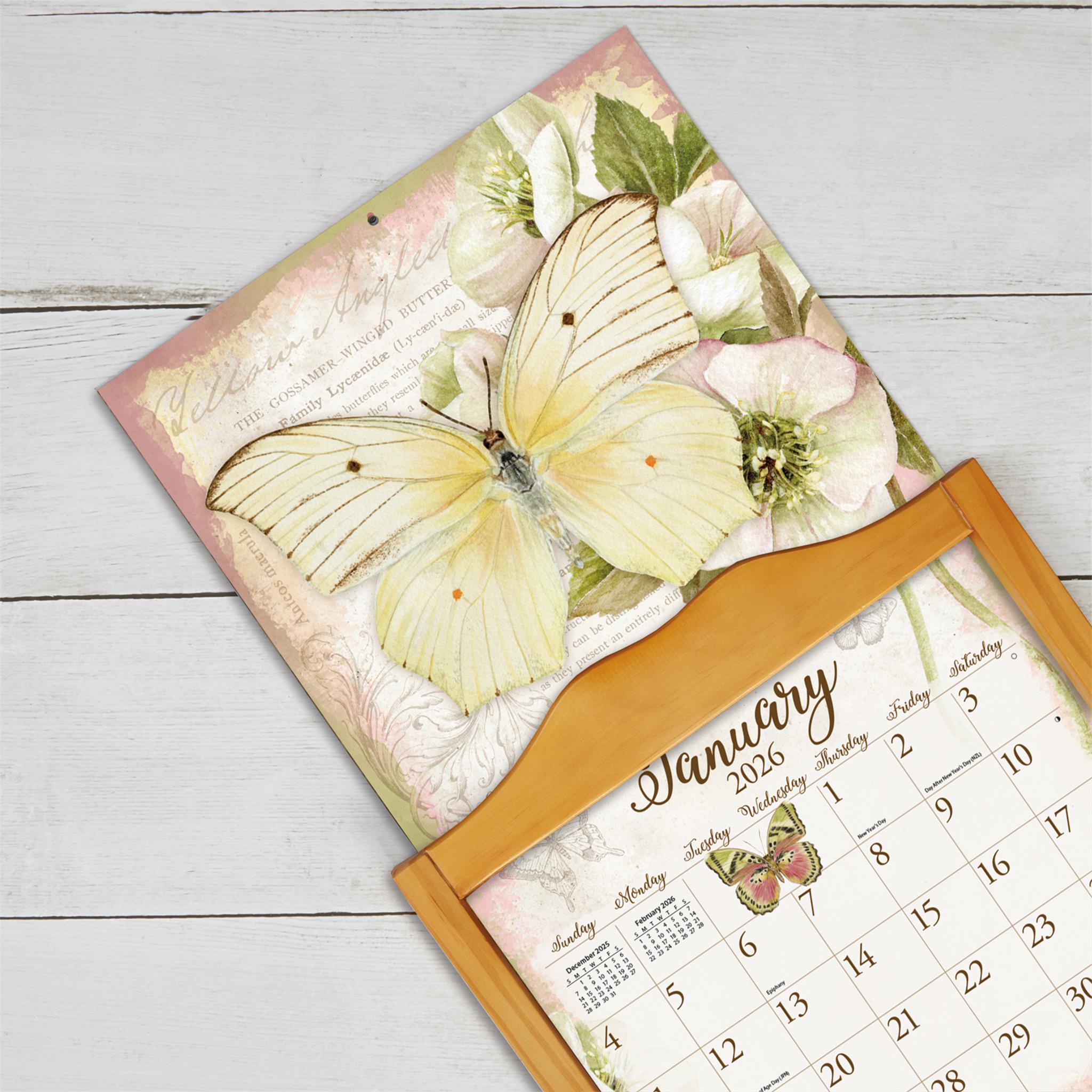 Butterflies 2026 Deluxe Wall Calendar - Online Only