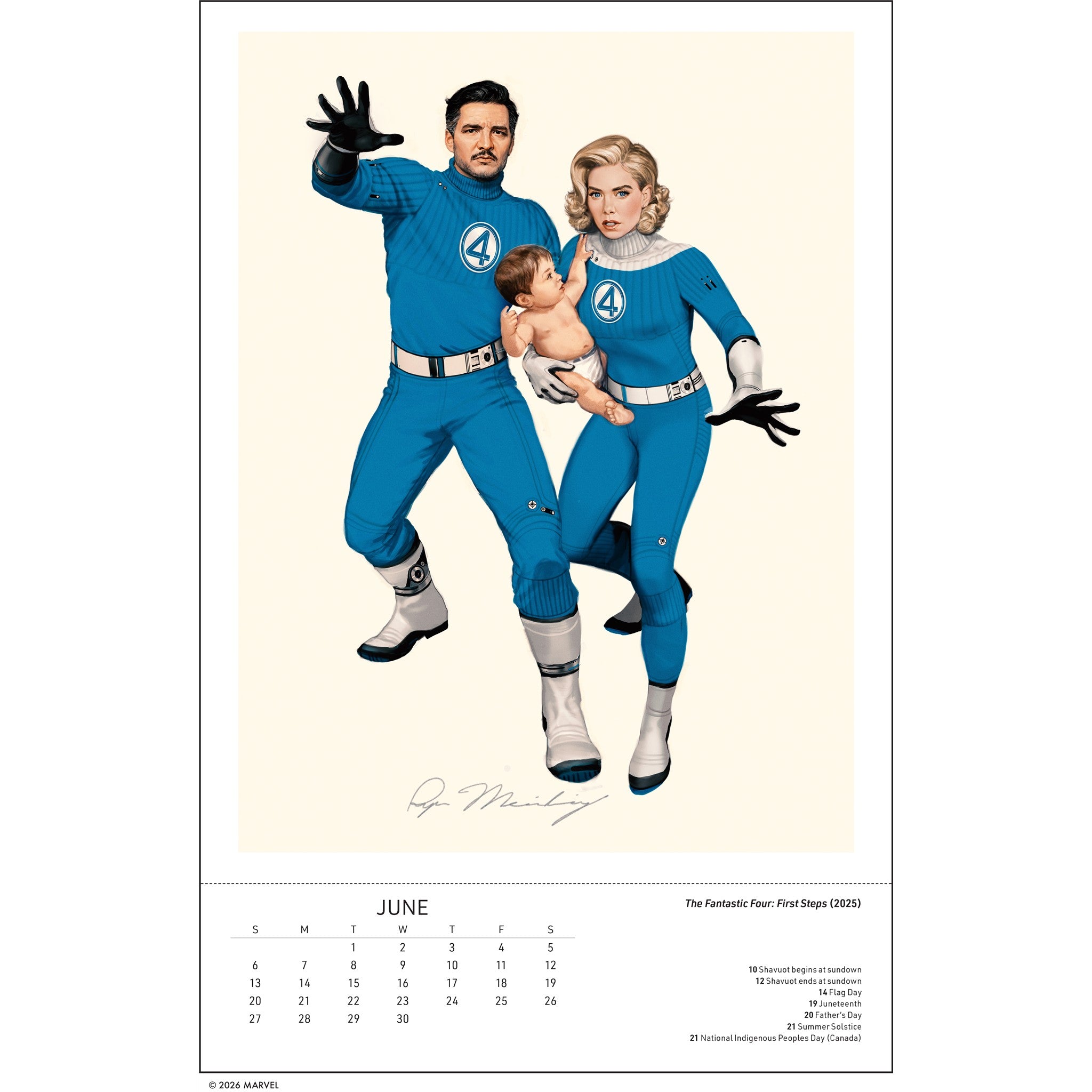 Marvel Studios: The Art of Ryan Meinerding 2027 Poster Calendar