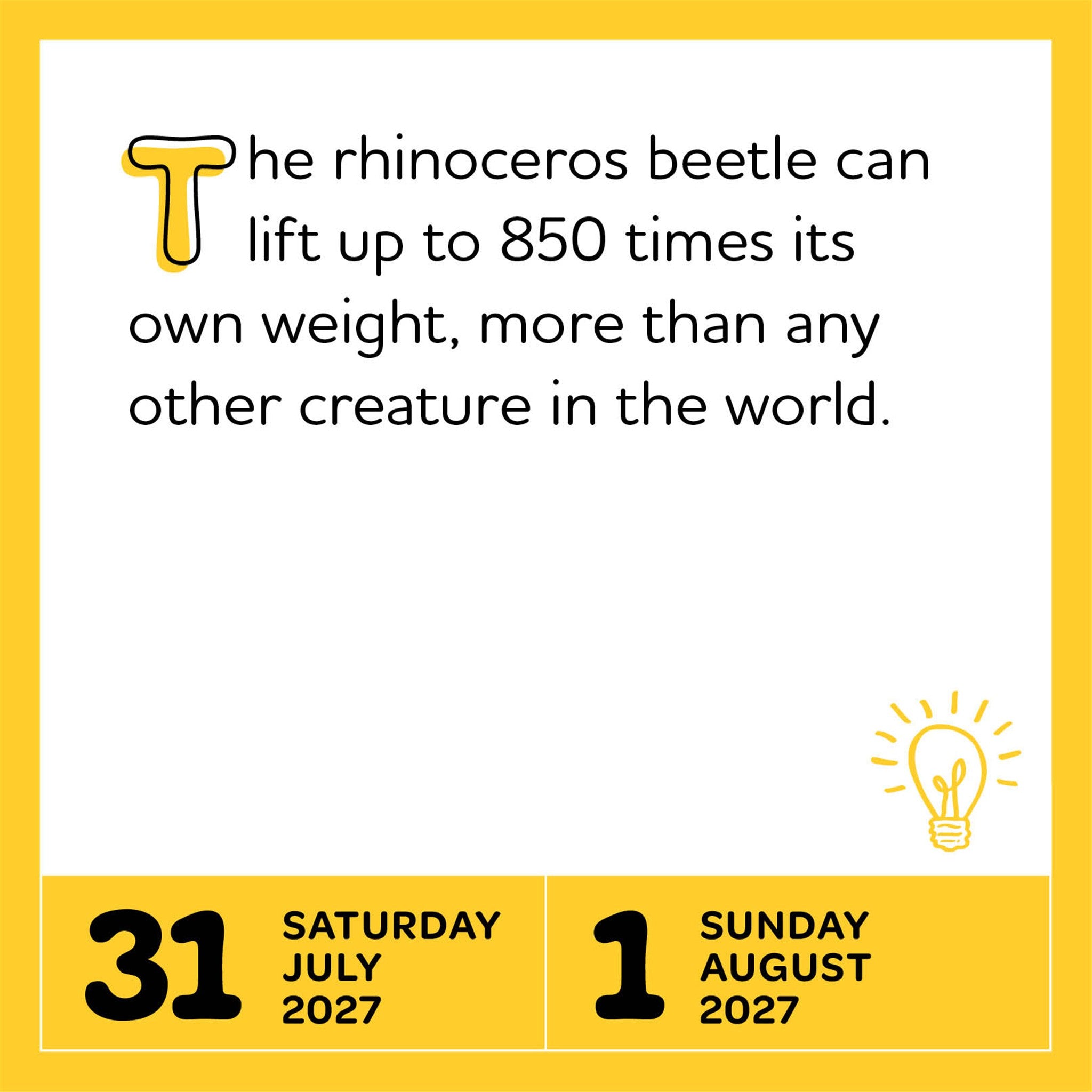 Interesting Facts for Curious Minds 2027 Box Calendar - Online Only