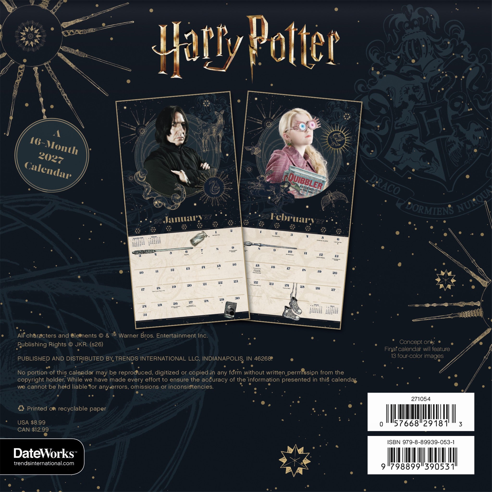 Mini Calendrier Harry Potter 2027