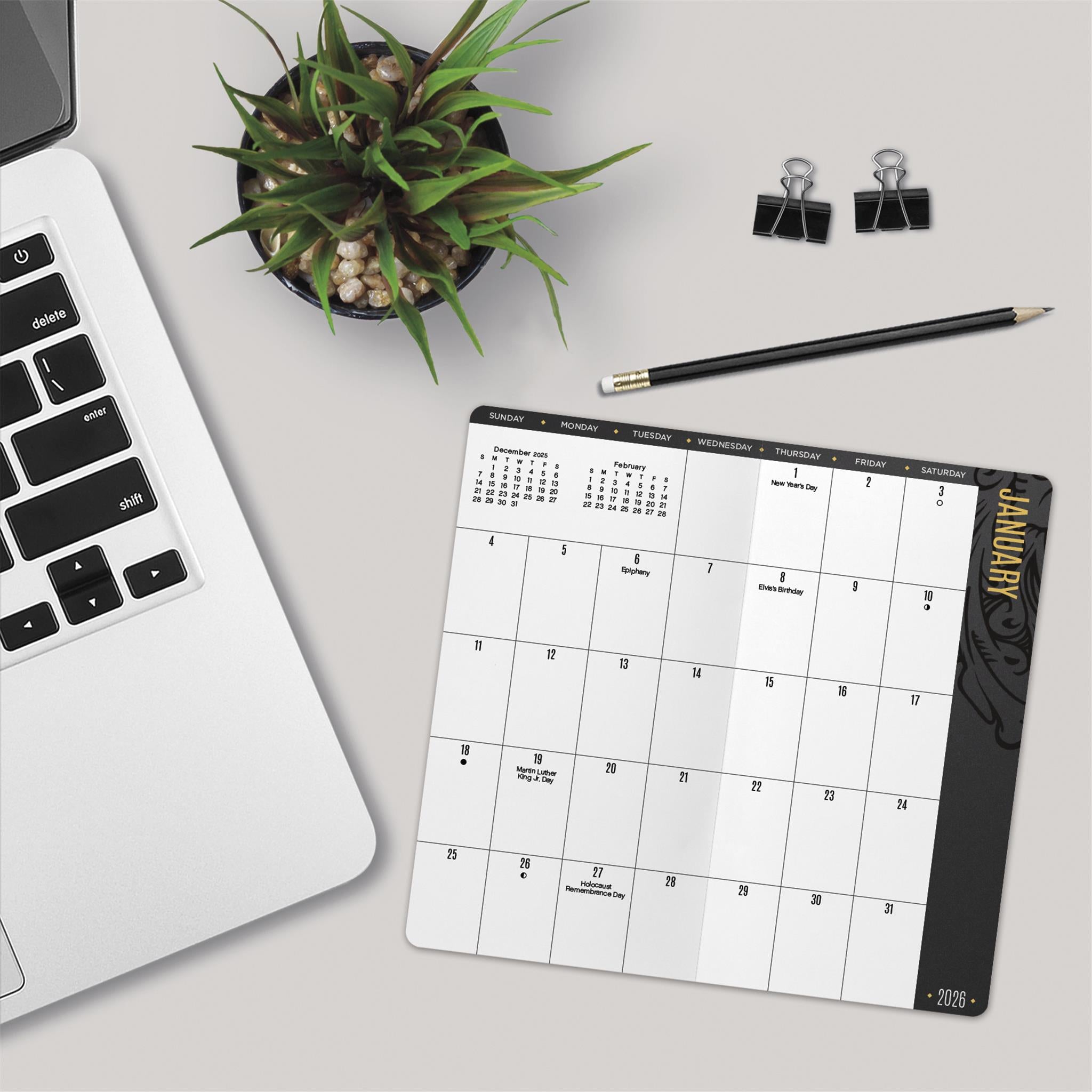 Elvis Presley 2026 2 Yr Pocket Planner Calendar - Online Only