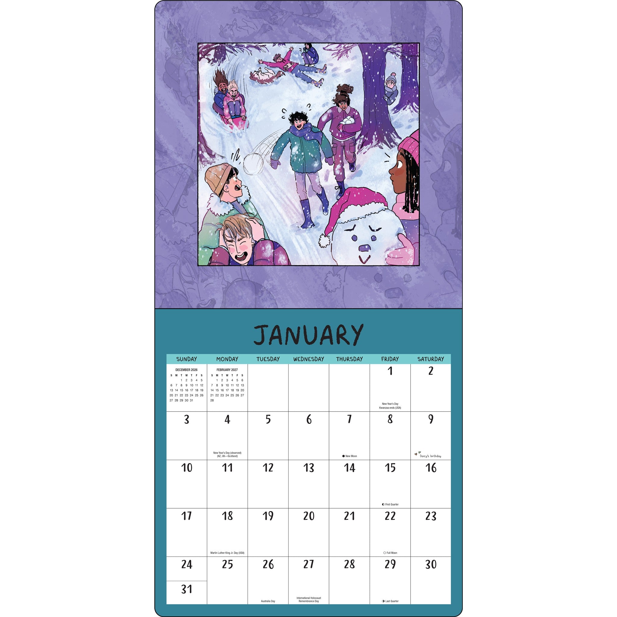 Heartstopper with Poster 2027 Wall Calendar