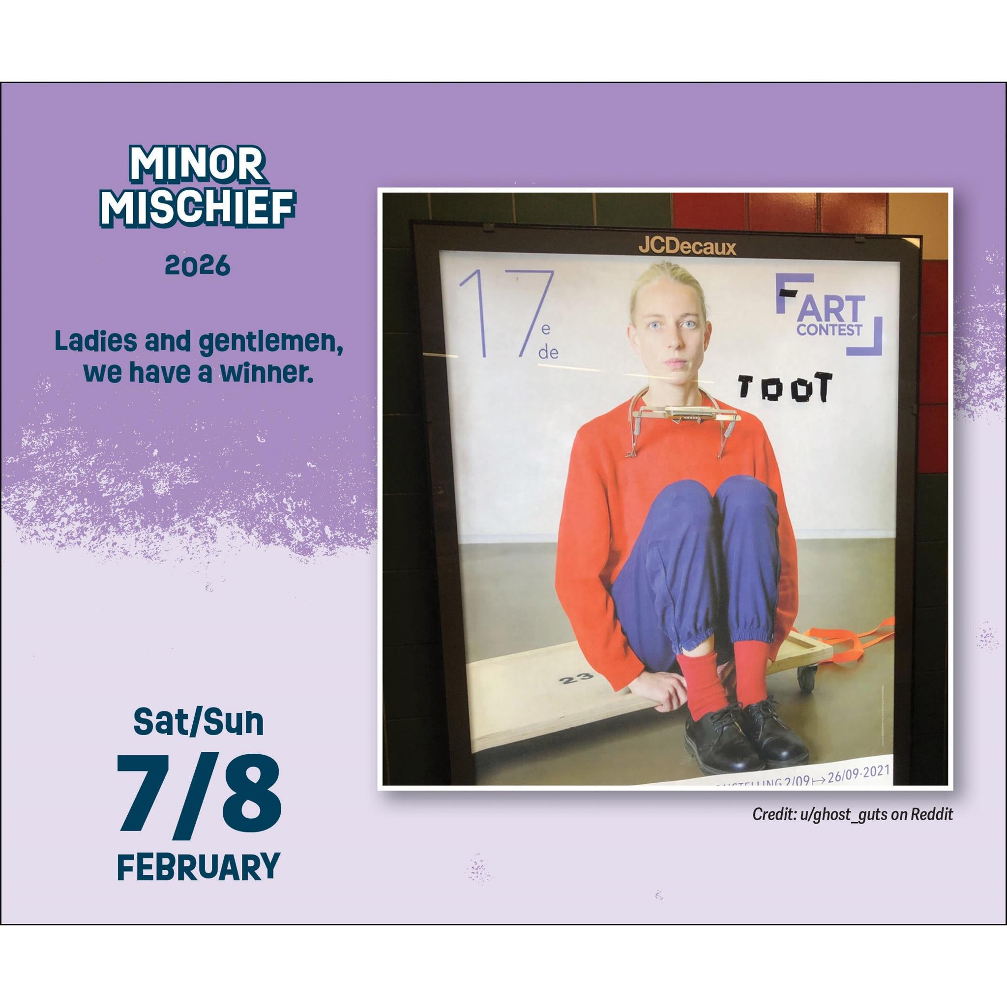 Calendrier de l'Aventure Mineure 2026 - Disponible uniquement en ligne