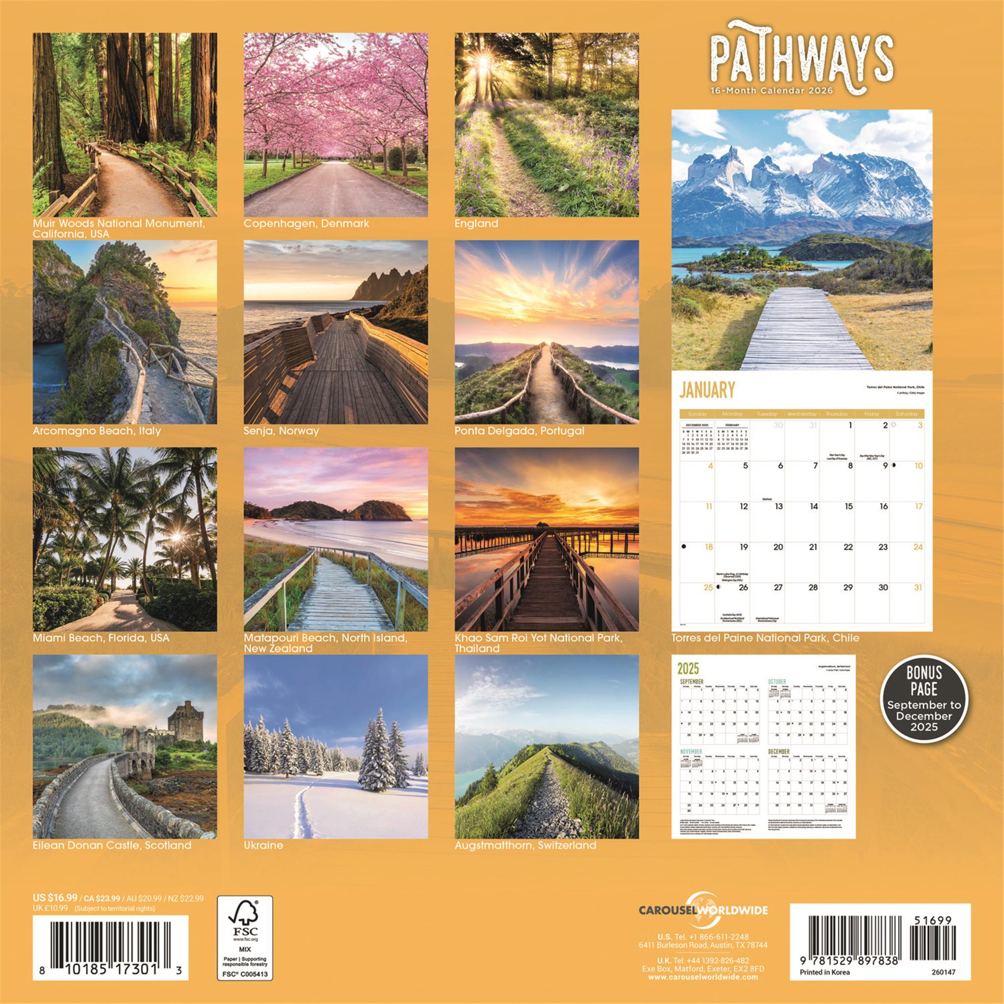 Pathways 2026 Wall Calendar