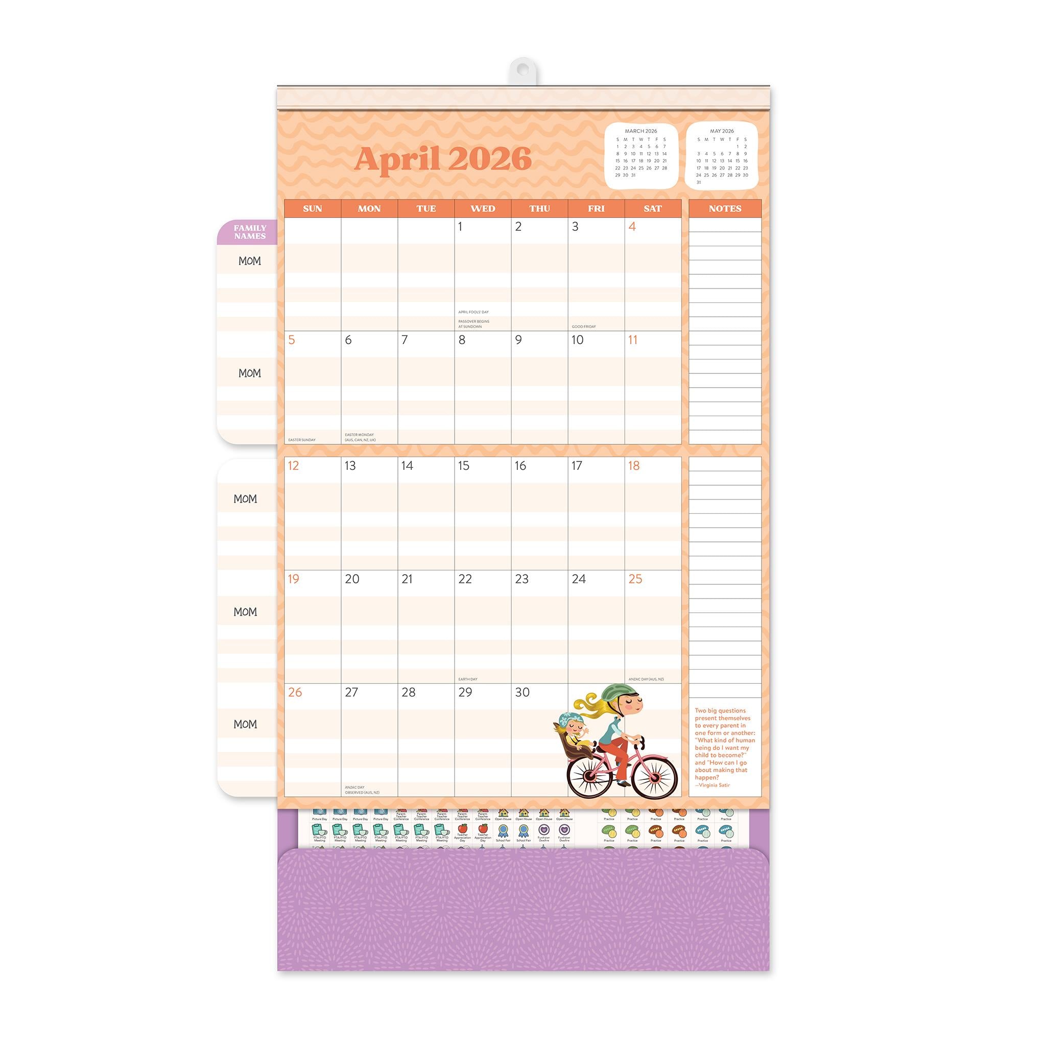 Mom Do It All 2025-2026 Wall Calendar