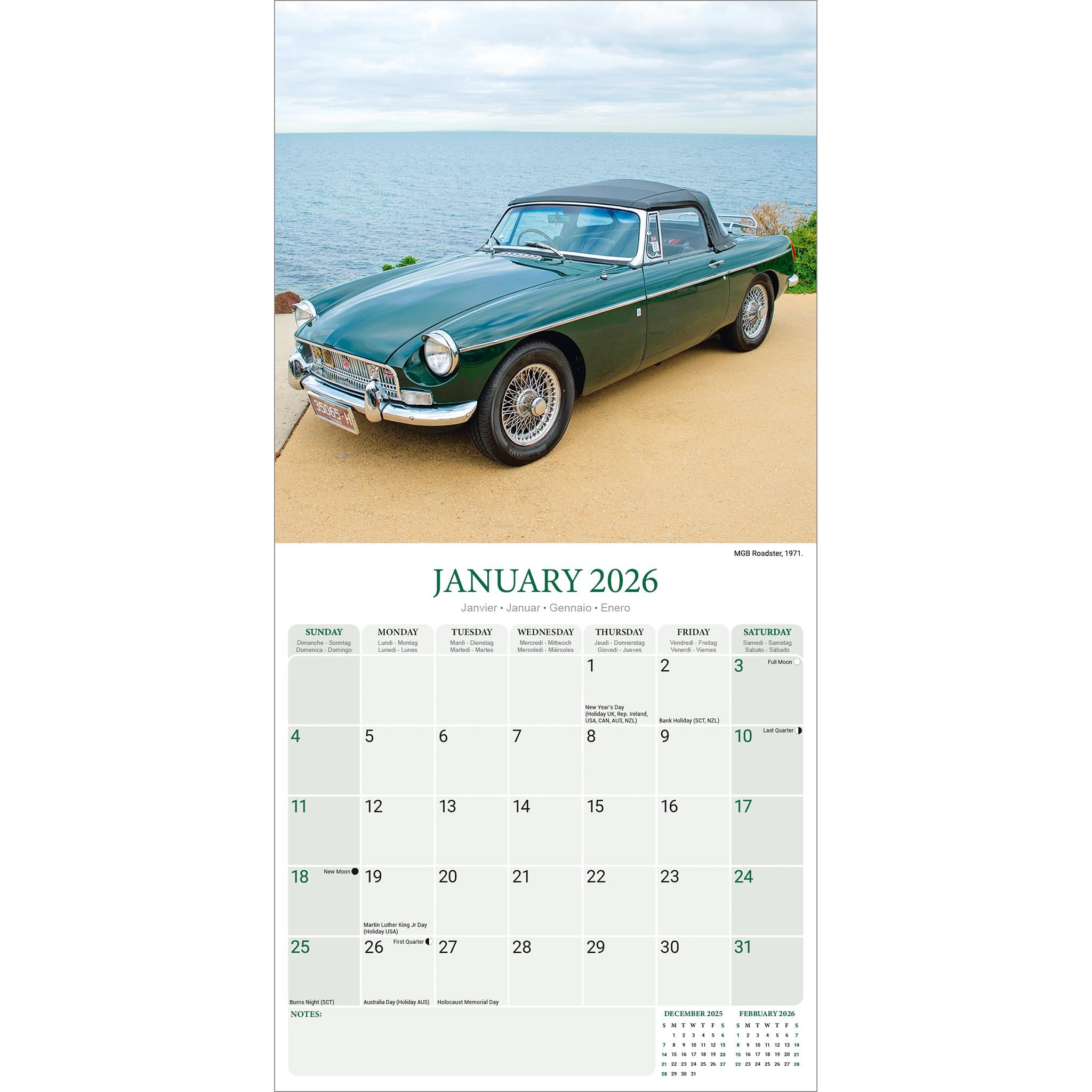 MG 2026 Wall Calendar - Online Only