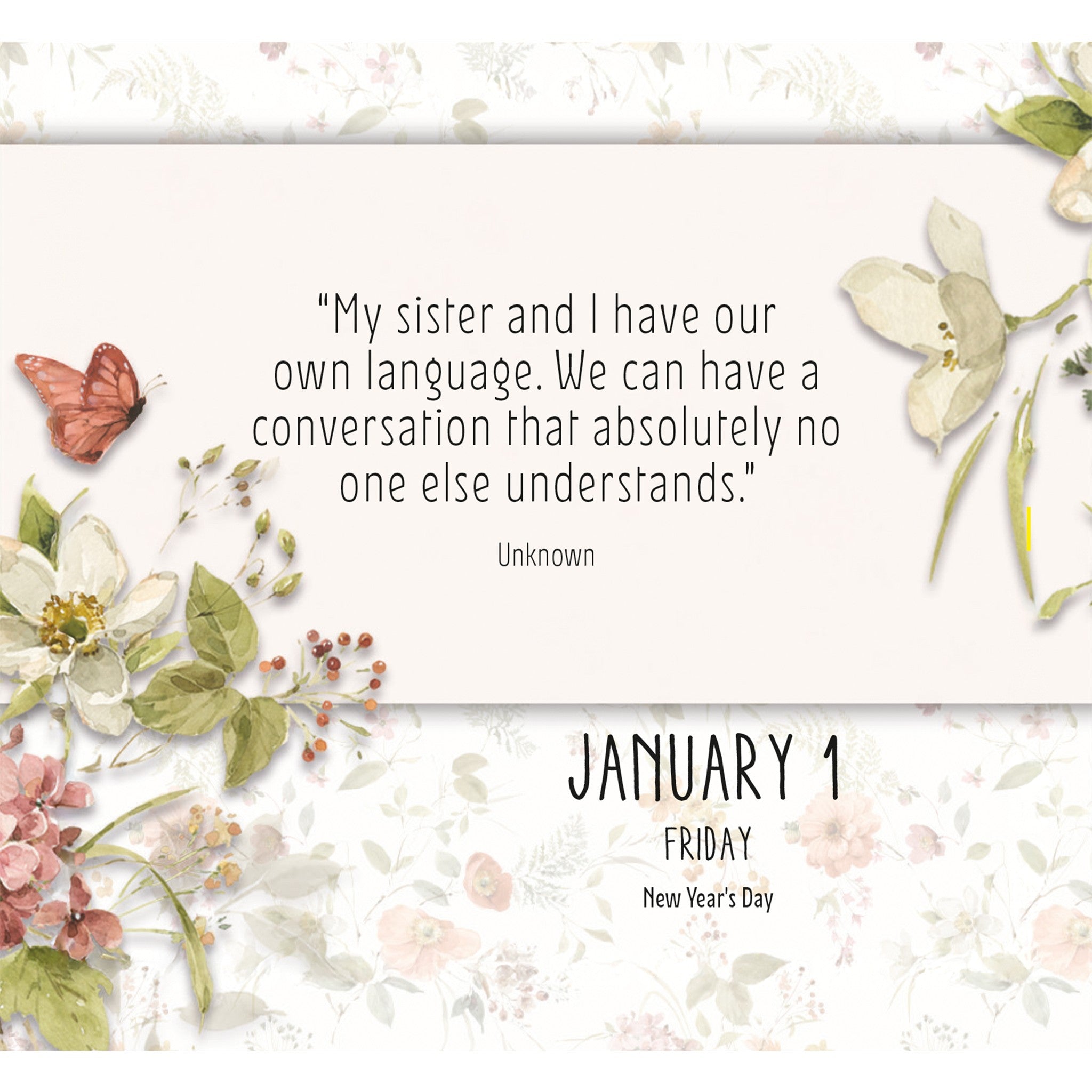 I Love You Sis 2027 Small Box Calendar