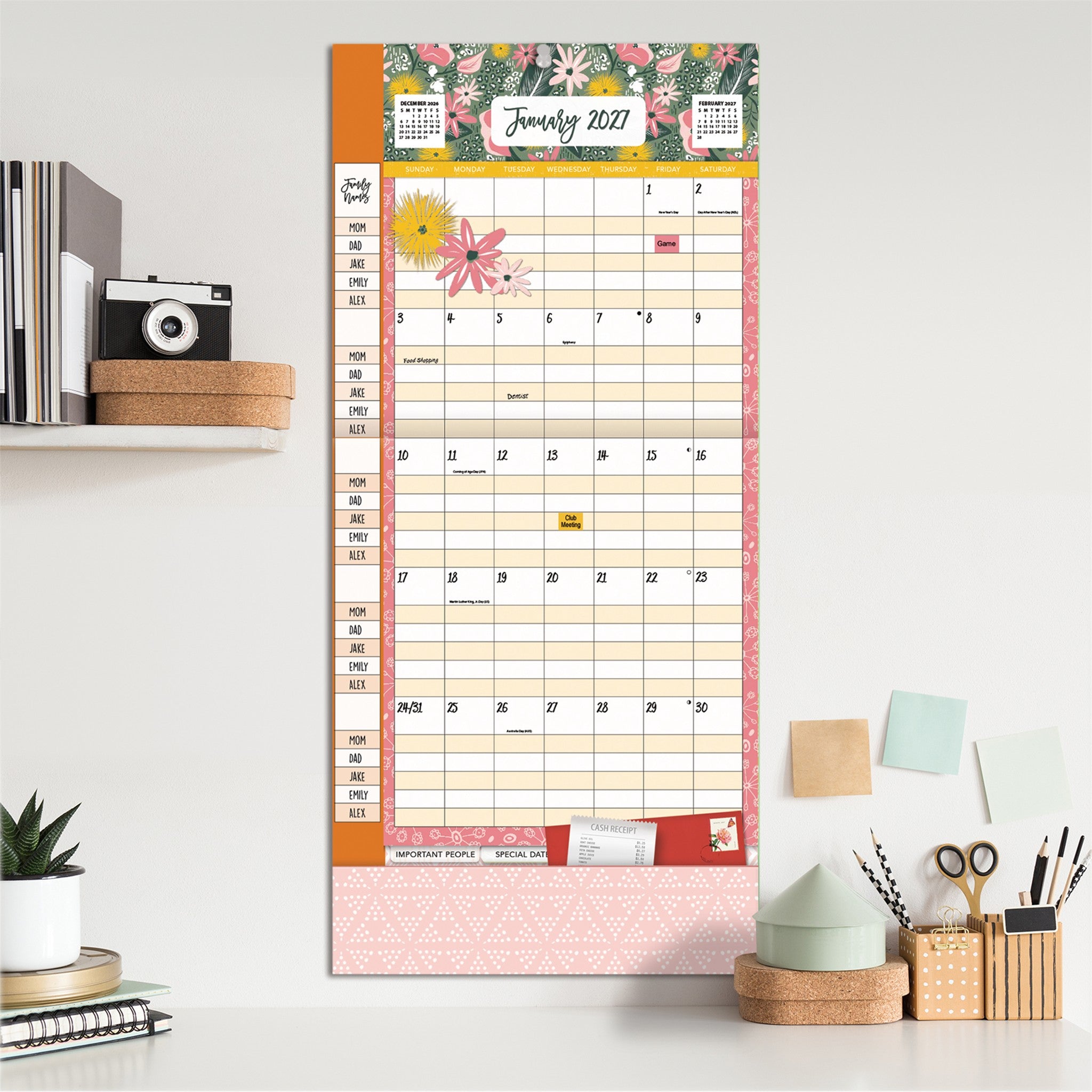 Calendrier mural Flora et Fauna Plan-It 2027 - Disponible en ligne uniquement