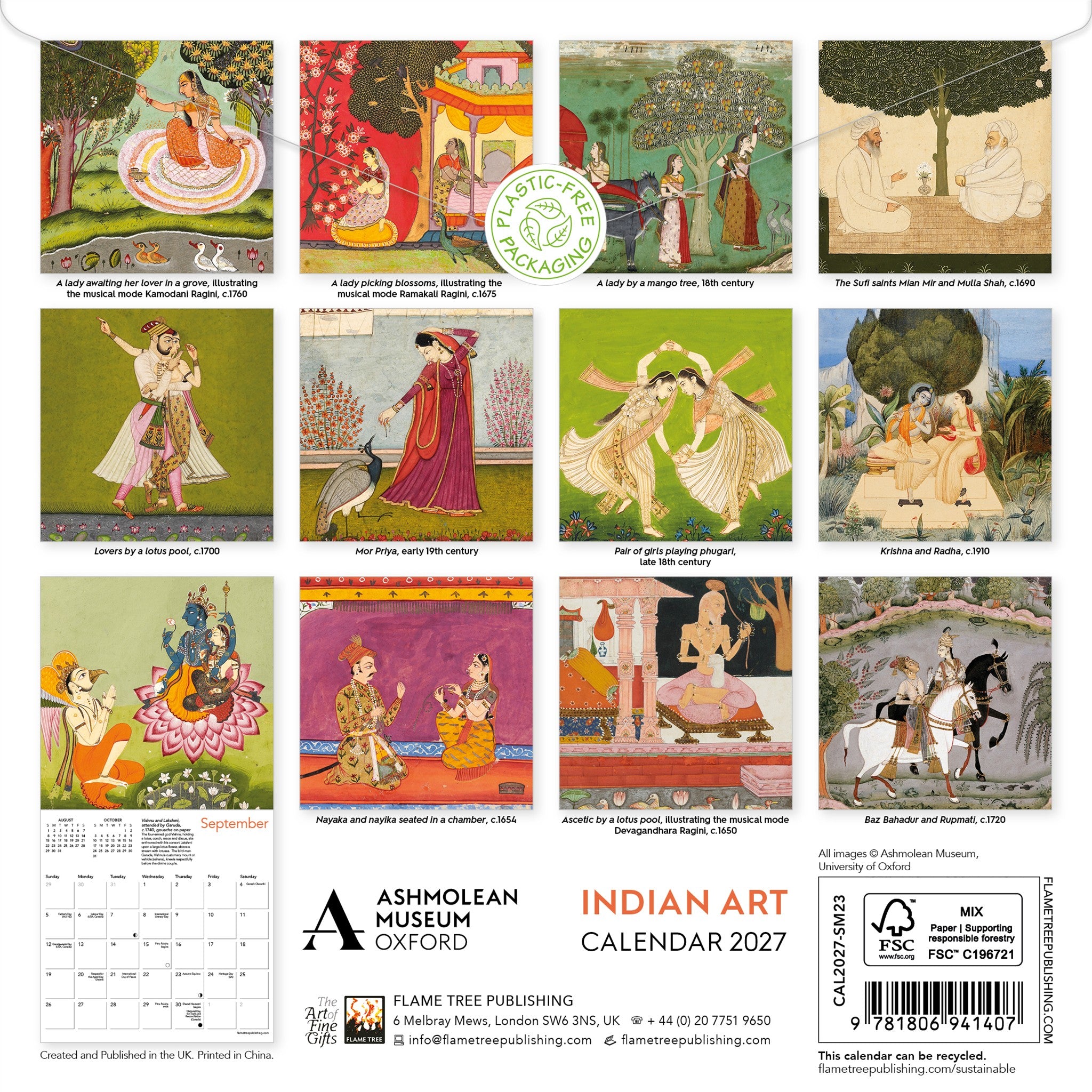 Ashmolean Museum: Indian Art 2027 Mini Calendar