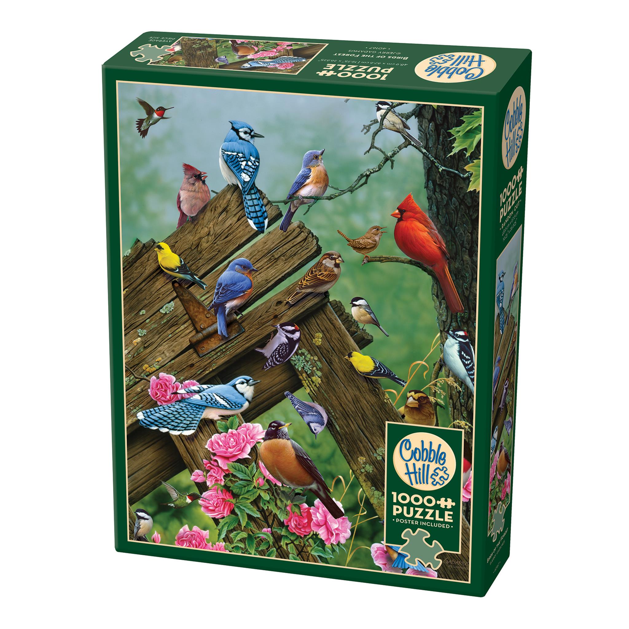 Puzzle de 1000 pièces « Oiseaux de la forêt »