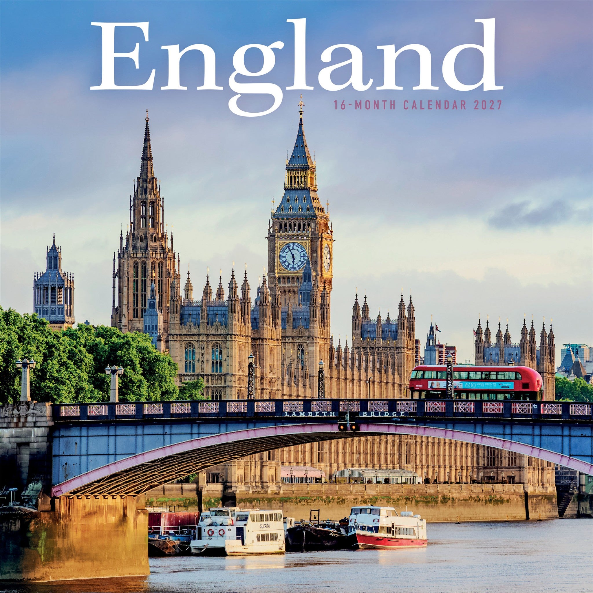 Calendrier mural Angleterre 2027