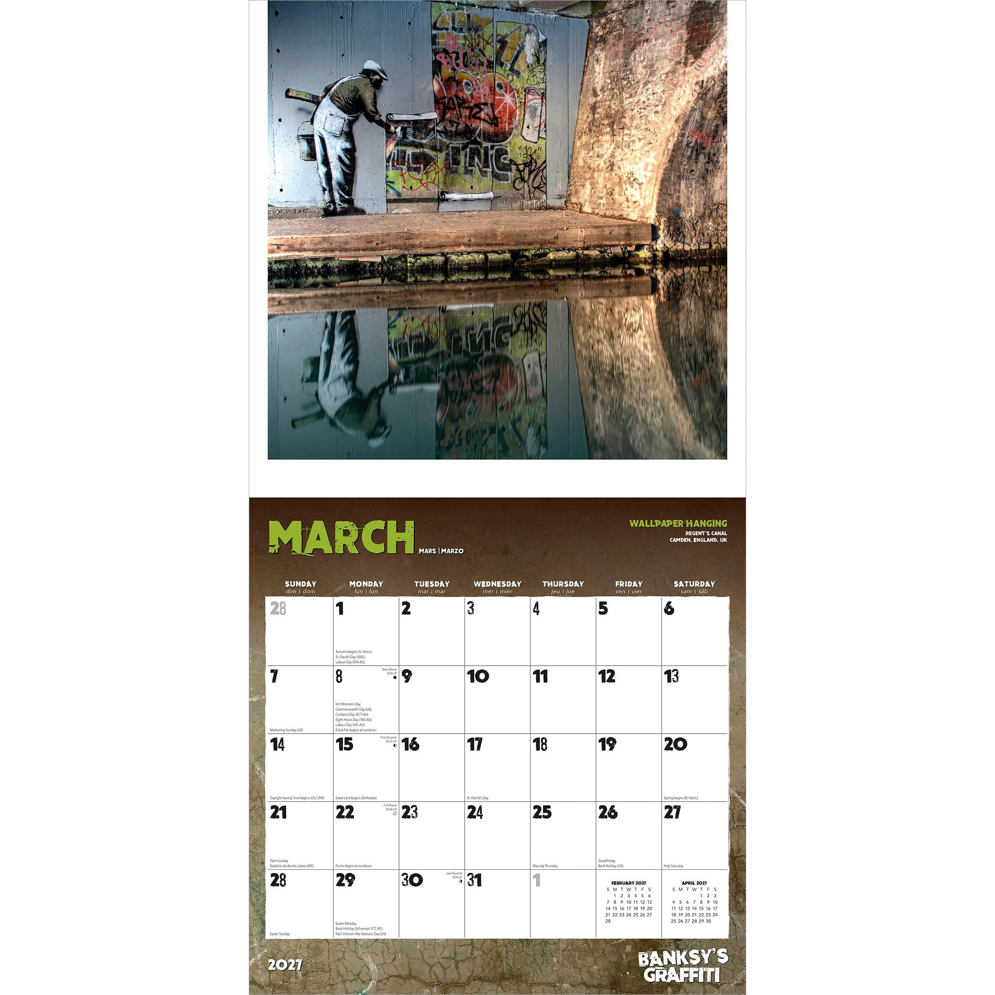 Banksy's Graffiti 2027 Wall Calendar