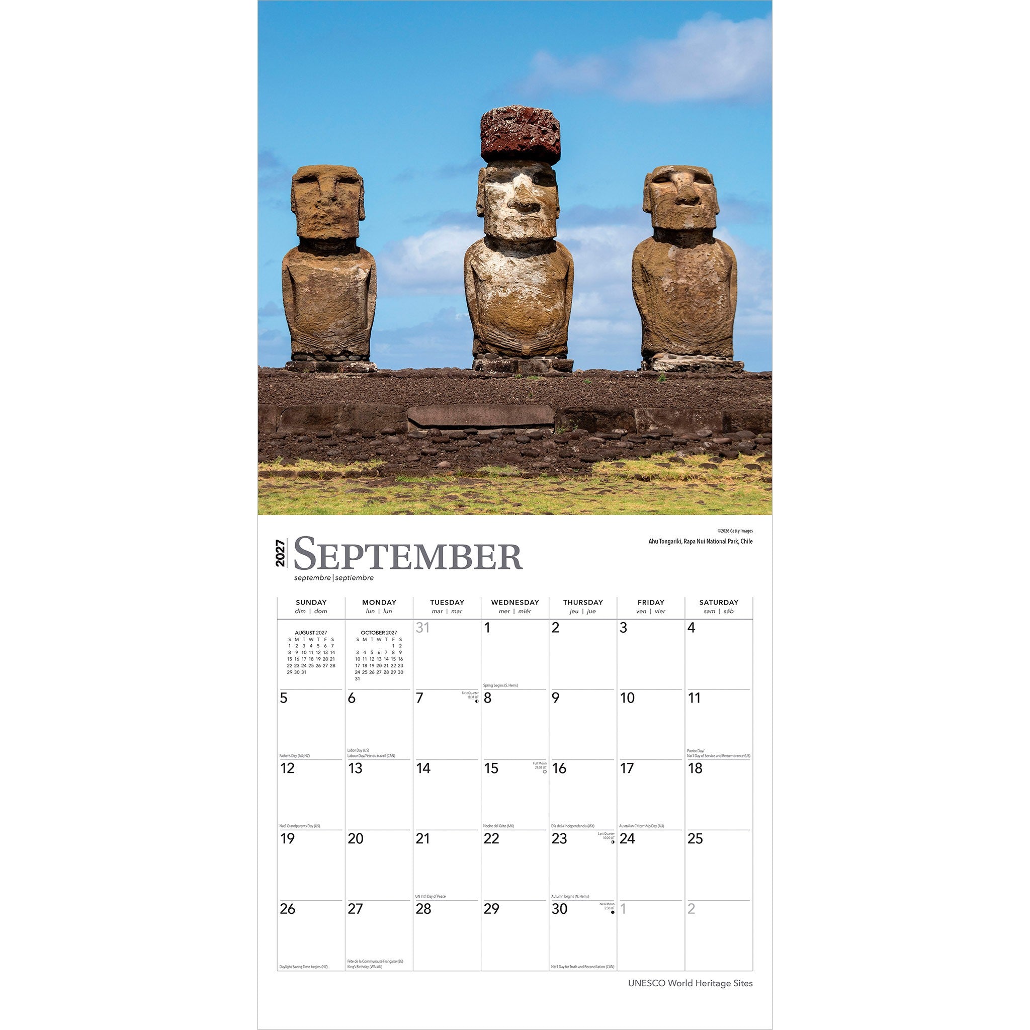 UNESCO World Heritage Sites 2027 Wall Calendar