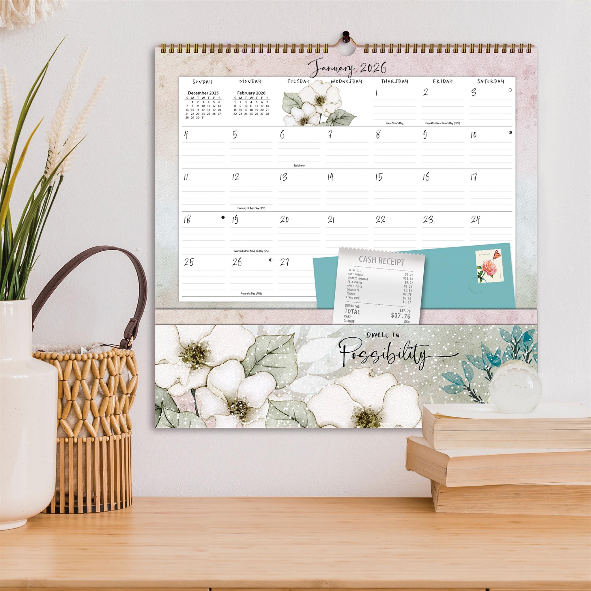 Calendrier mural Country Pleasures 2026 Note Nook - Disponible uniquement en ligne