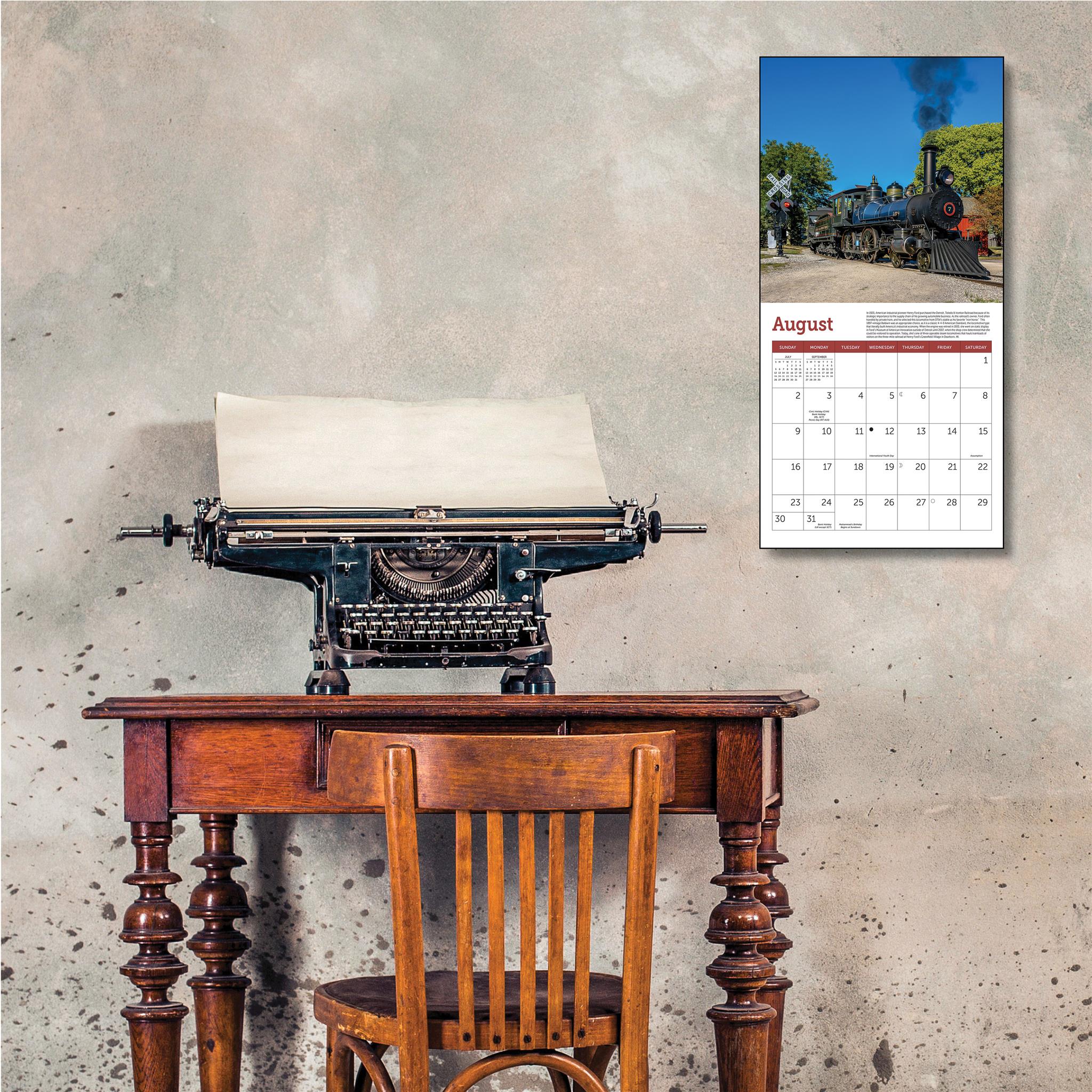 Steam Trains 2026 Mini Calendar