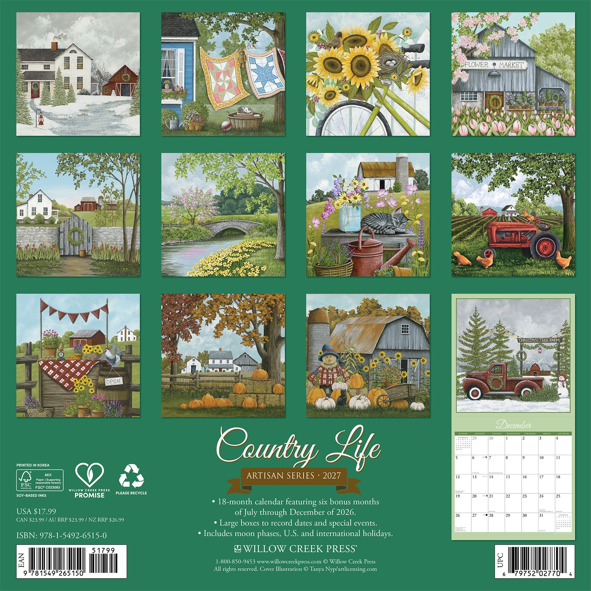 Country Life 2027 Wall Calendar - Online Only
