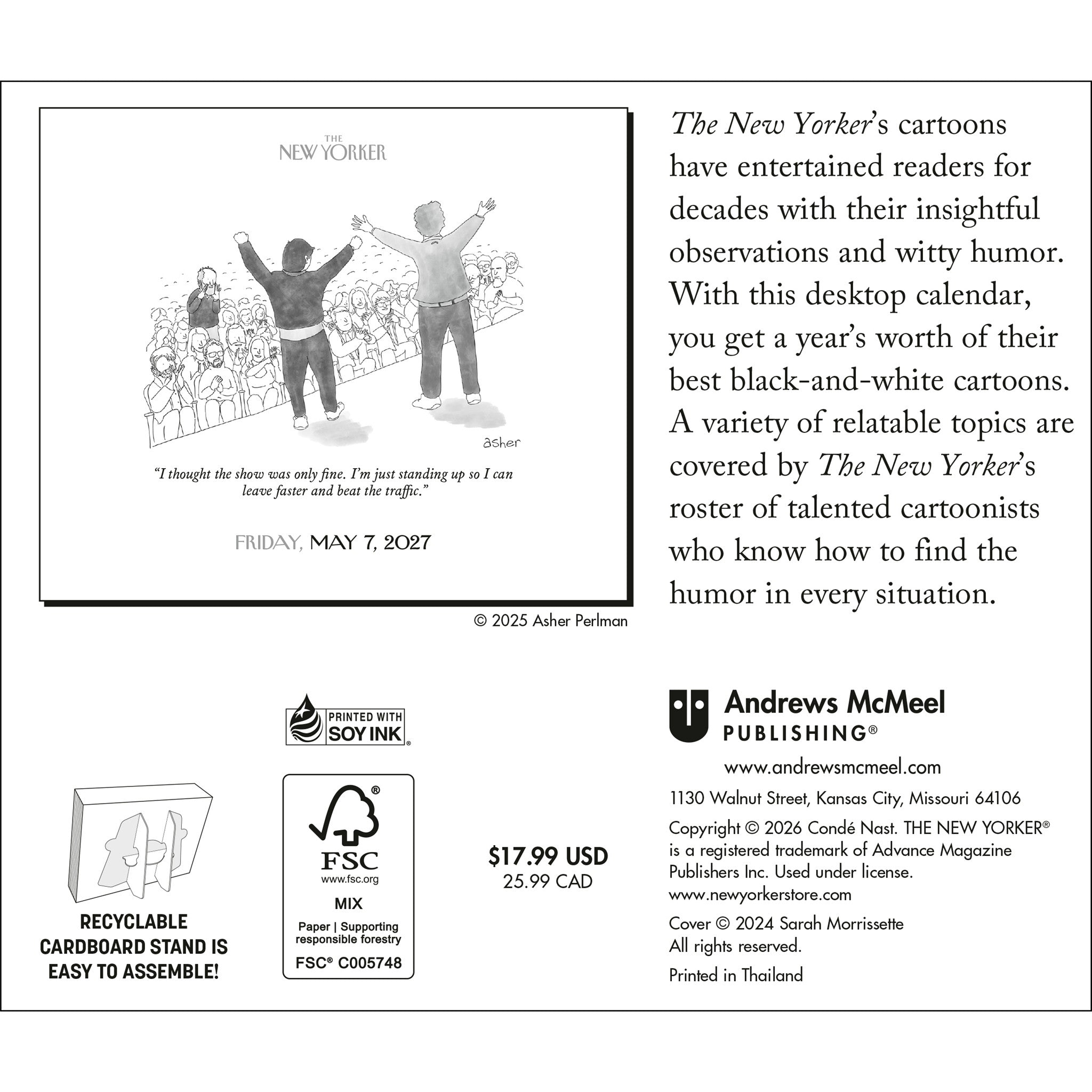Dessins de presse du calendrier de l'Avent 2027 du New Yorker