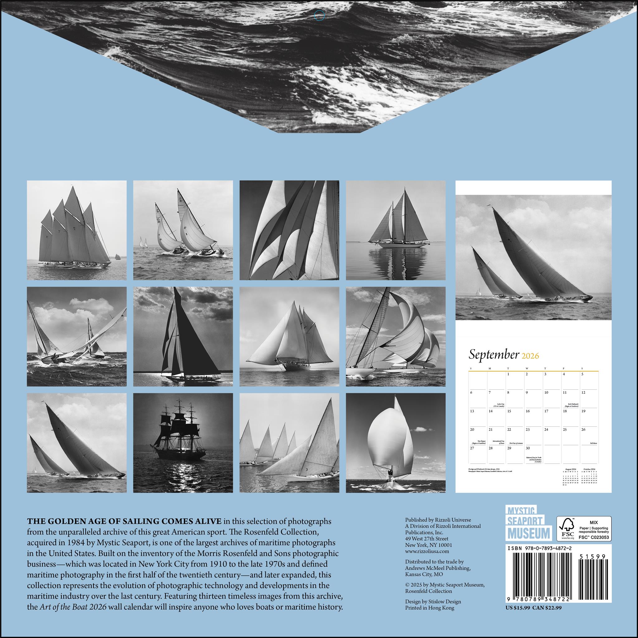 Calendrier mural Art Of The Boat 2026