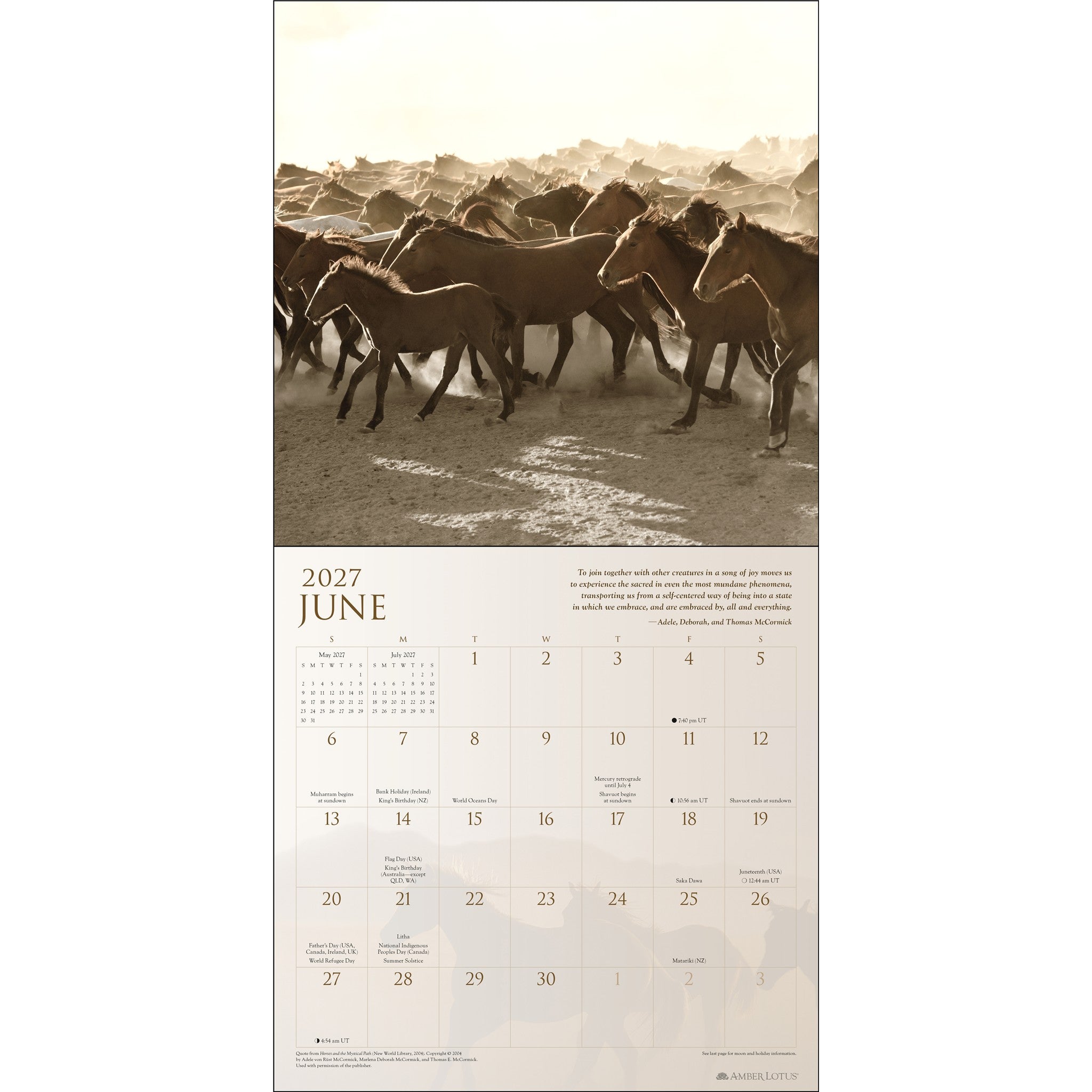 Spirit Horses 2027 Wall Calendar