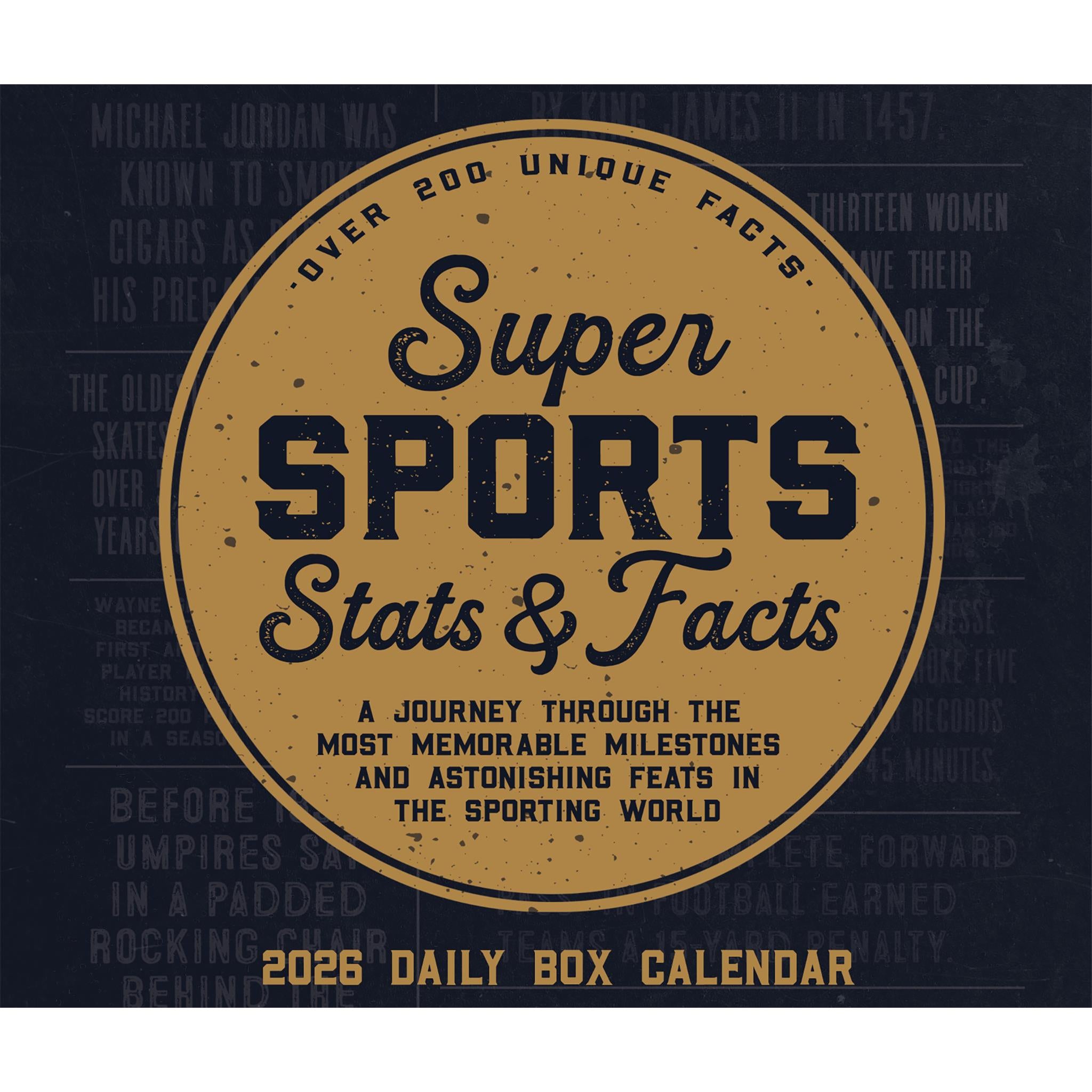 Calendrier Super Sports Stats & Facts 2026 - Disponible uniquement en ligne
