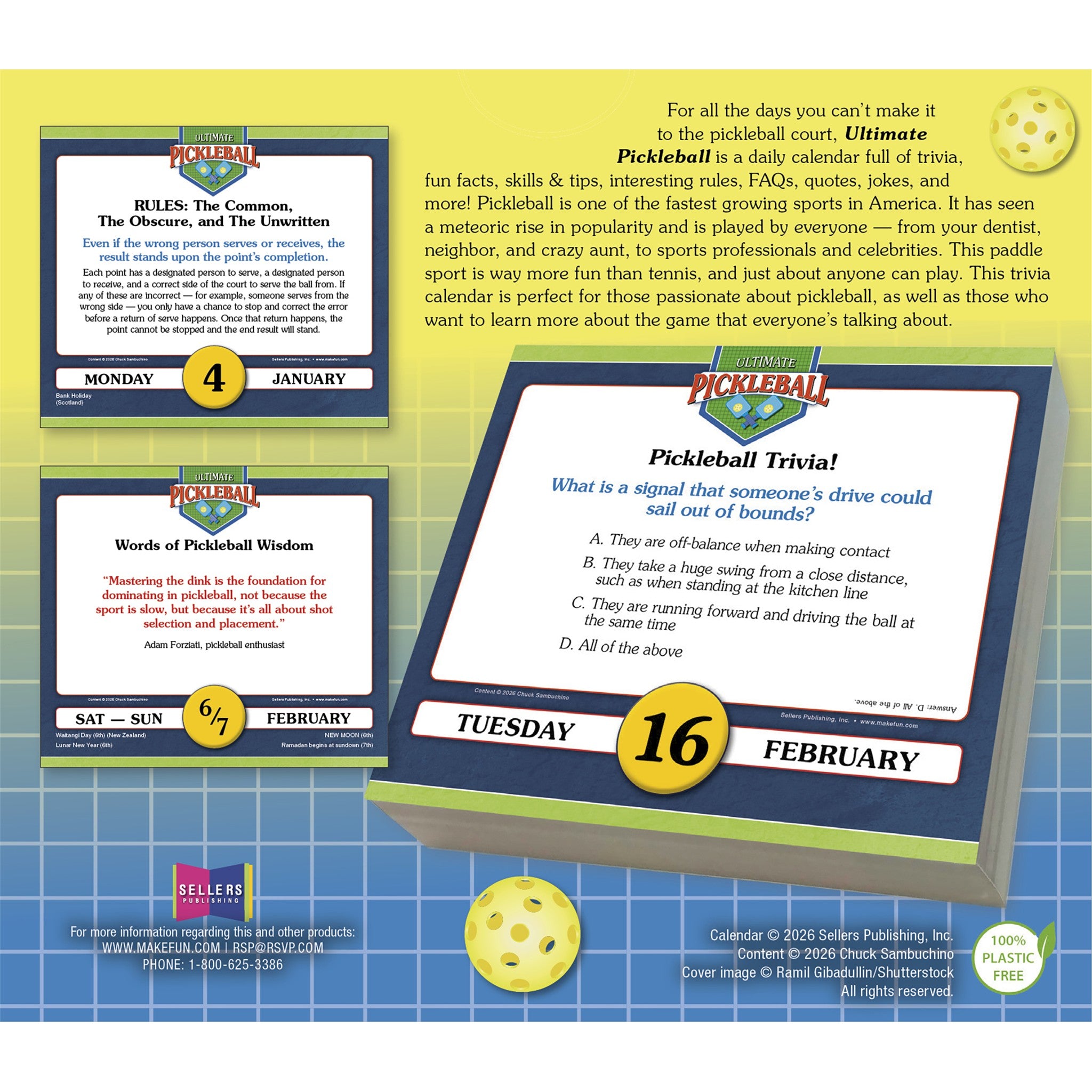 Ultimate Pickleball 2027 Box Calendar