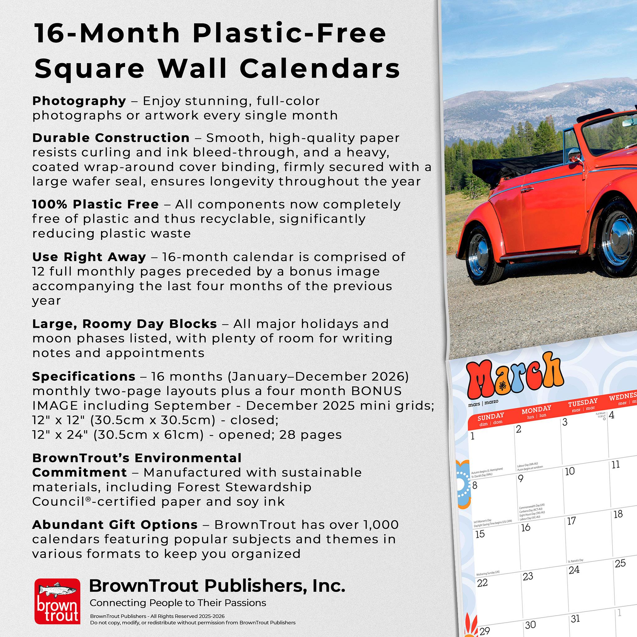 Love Bug 2026 Wall Calendar