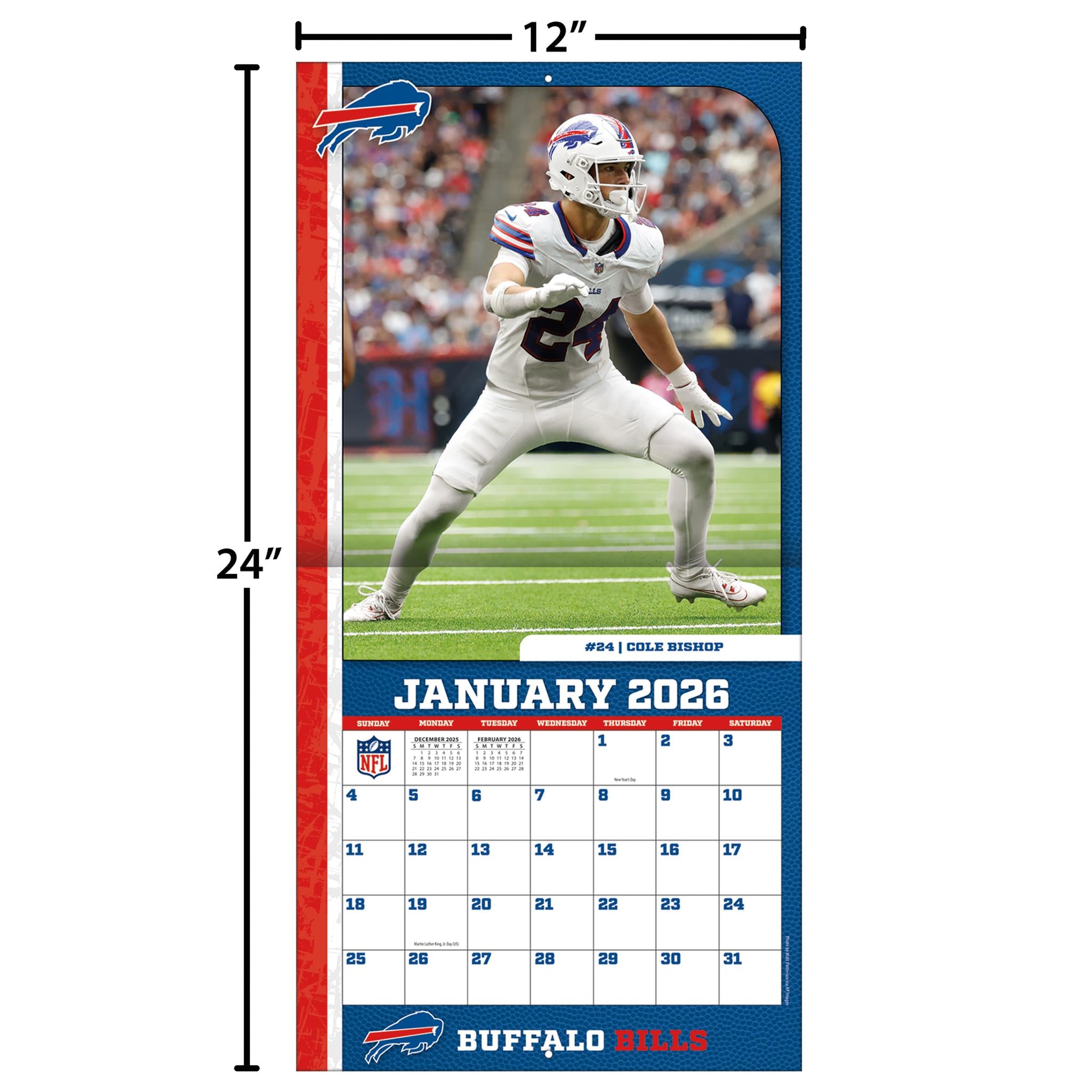 NFL Buffalo Bills 2026 Wall Calendar