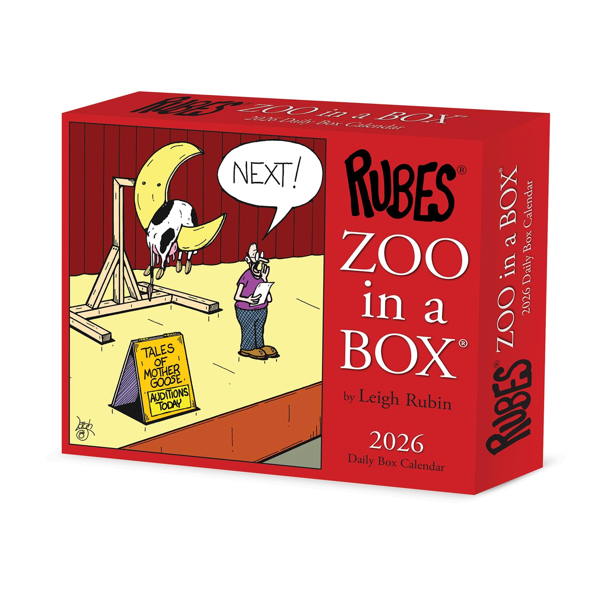 Calendrier Rubes Zoo In A Box 2026 - Disponible uniquement en ligne