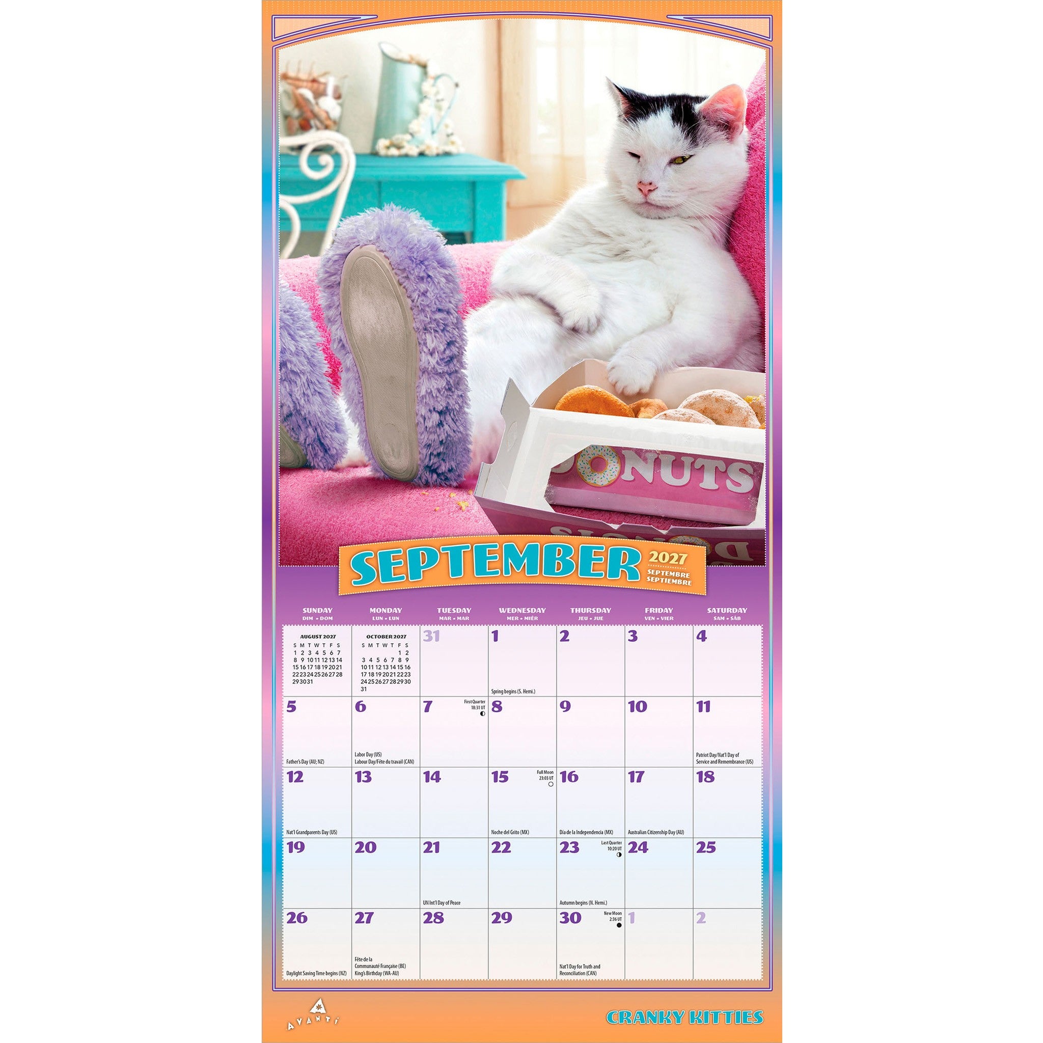 Avanti Cranky Kitties 2027 Mini Calendar